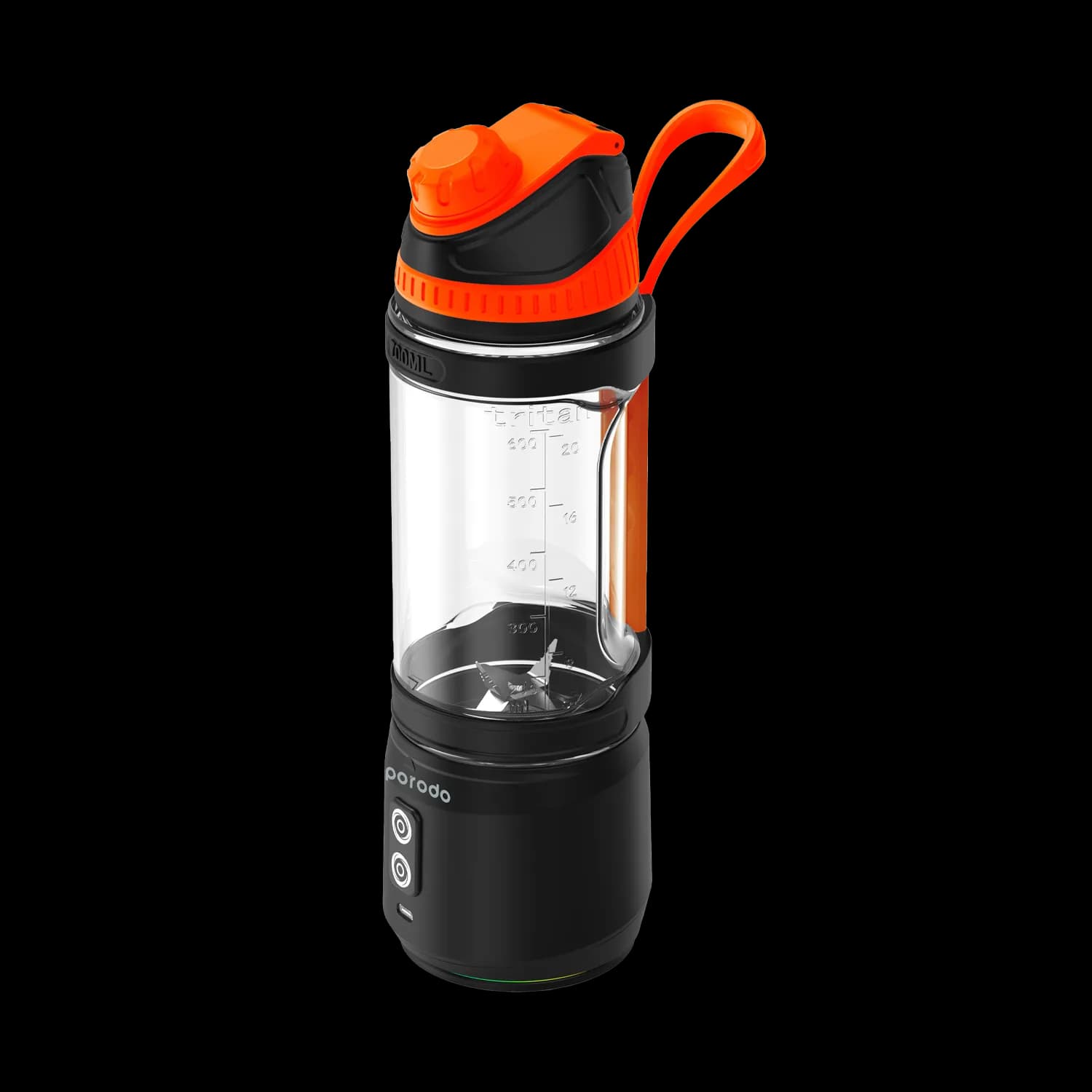 Porodo Lifestyle Dual Spin Clockwise & Reverse Portable Blender — Black 3