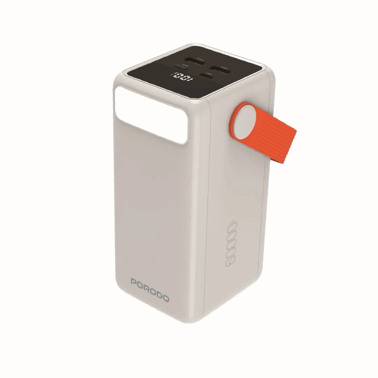 Porodo PortaPower 60000mAh Power Bank with Built-In LED Lighting - Whi 1 Porodo PortaPower 60000mAh Power Bank with Built-In LED Lighting - Whi 1