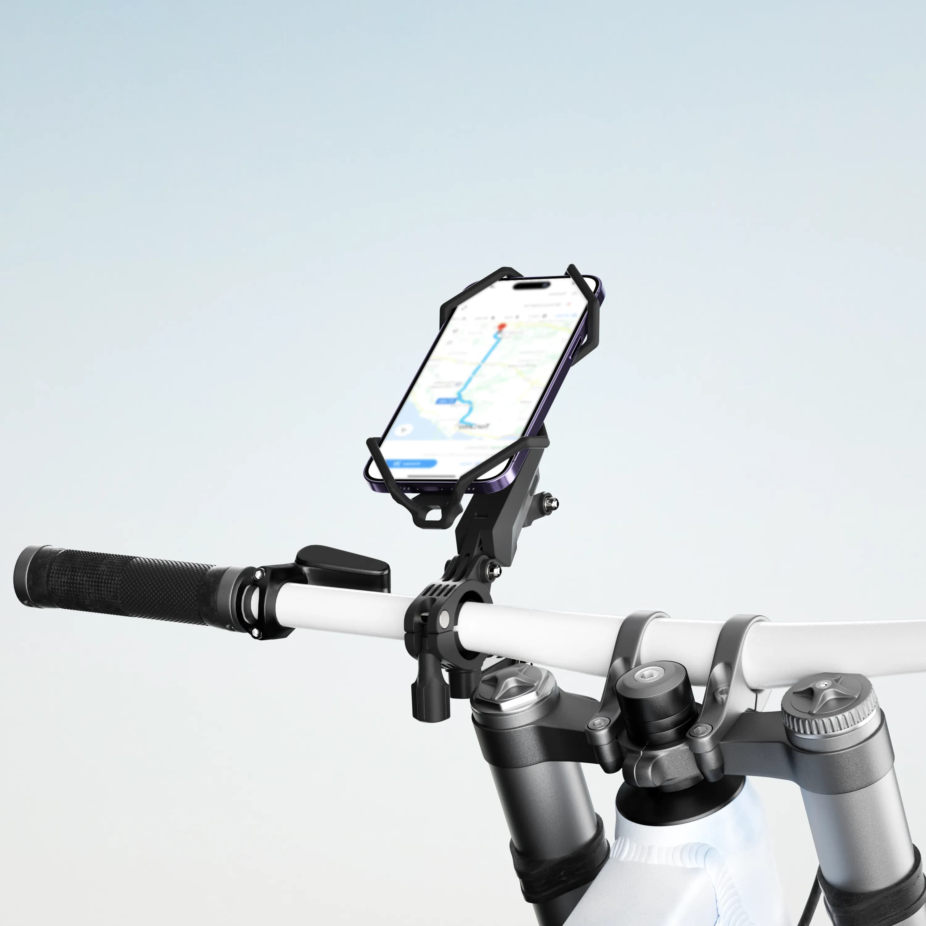 Porodo 360° Rotatable Bike Phone Mount - Black 3