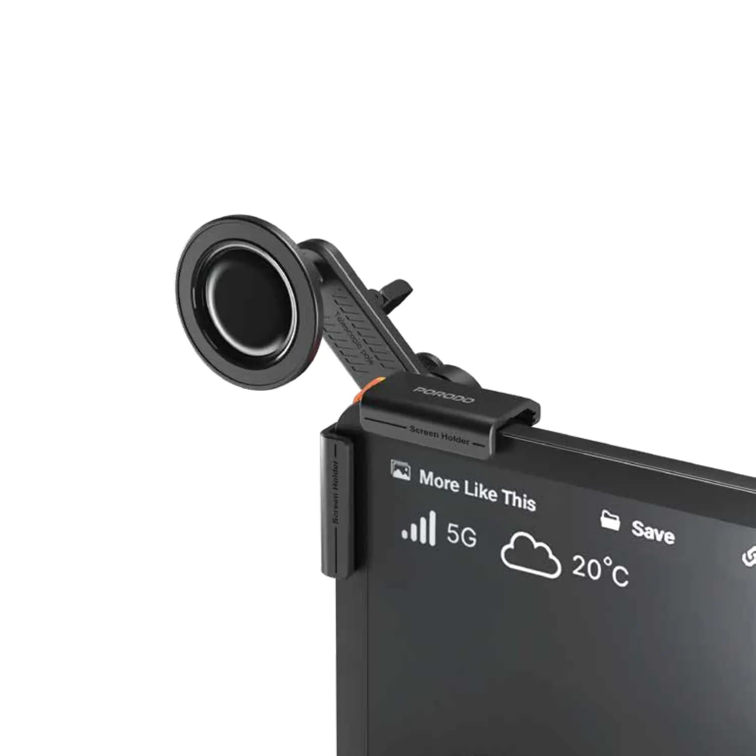Porodo Car Mount ClavoMag - 360° Adjustable Magnetic, Black 2