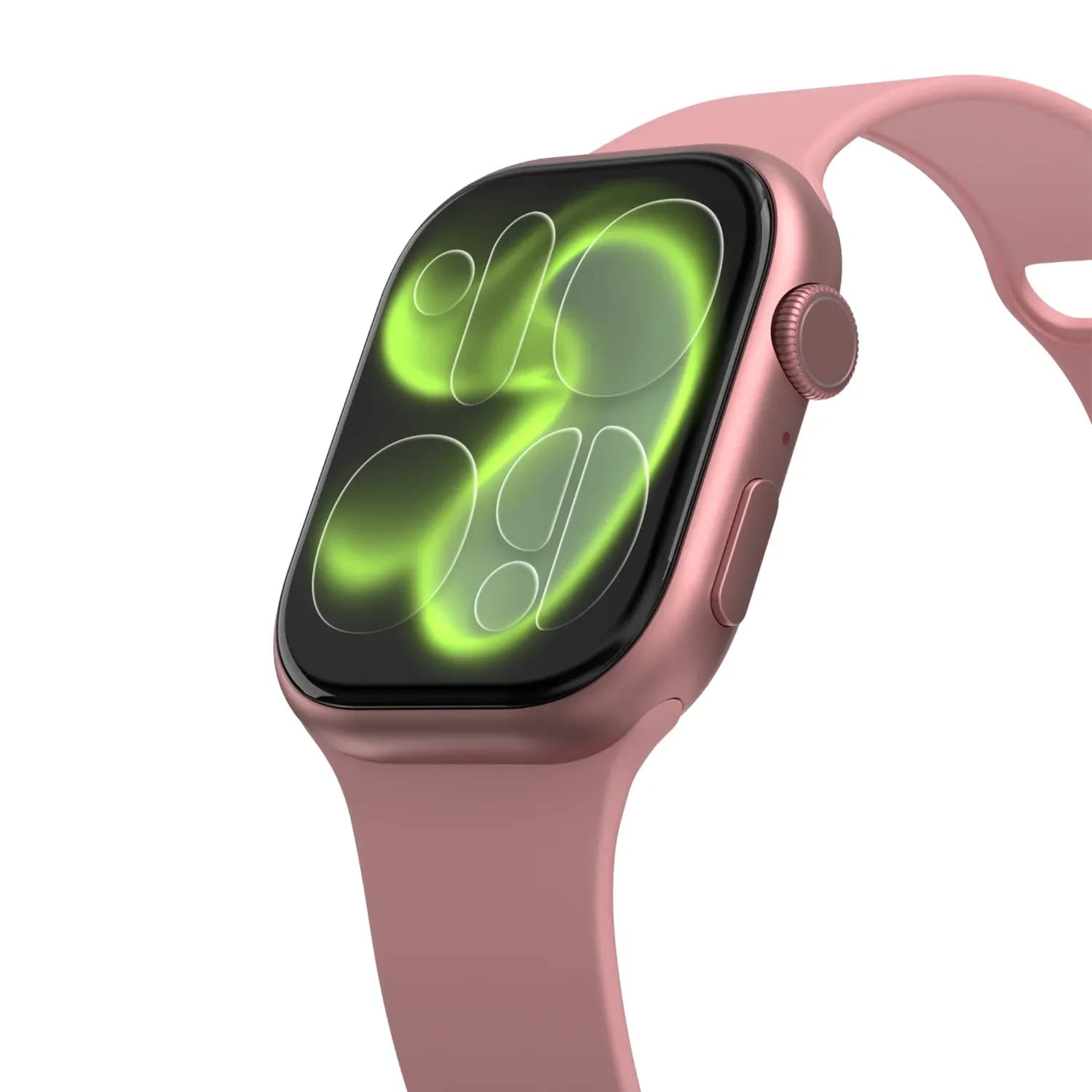 Porodo Smart Watch AeroFit II Mini - 1.75" IPS, Rose Gold — Silver 2