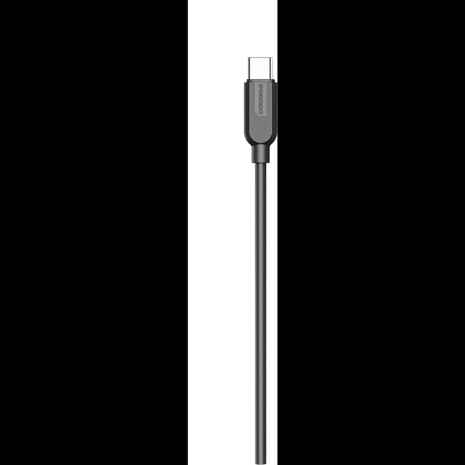 Porodo USB-C to USB-C Fast Charging Cable - 27W PD, 1M, Black 2