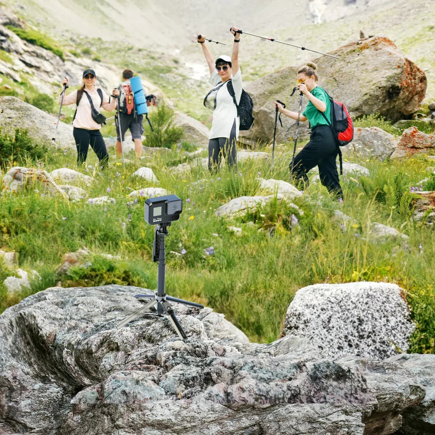 Porodo Selfie Stick - Dual Lighting, Remote Shutter, Black 5