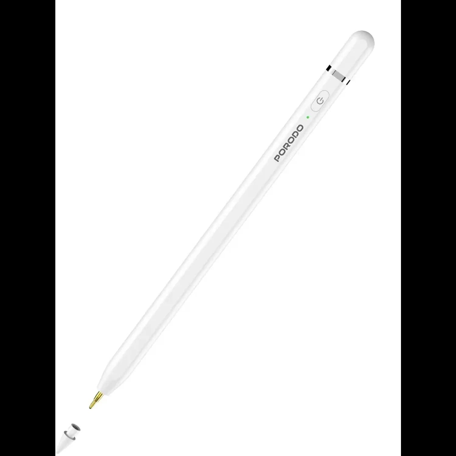 Porodo Smart Stylus Pen - Magnetic, White — Black 3