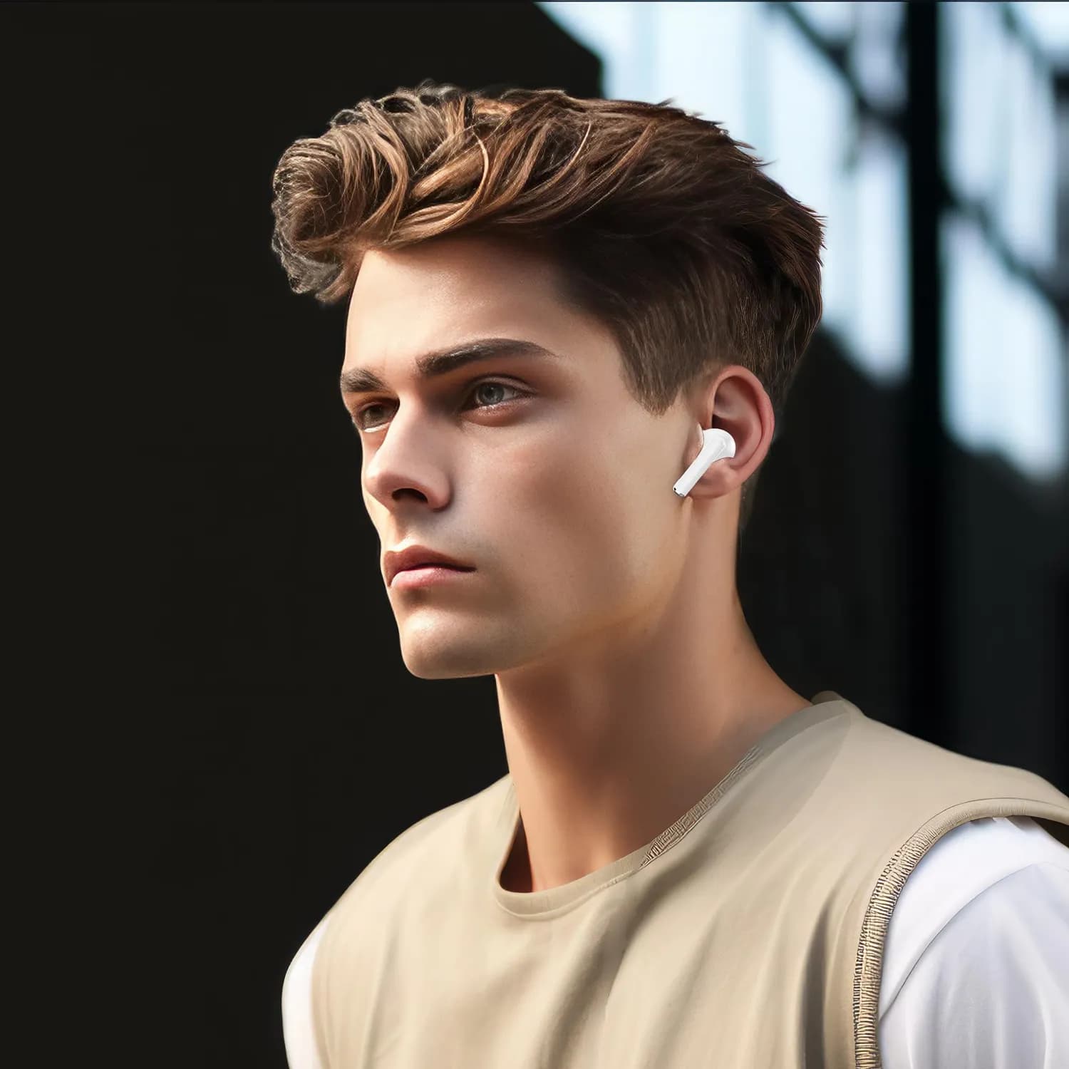 Porodo Earbuds Soundtec True Flex - Bluetooth 5.3, White 3
