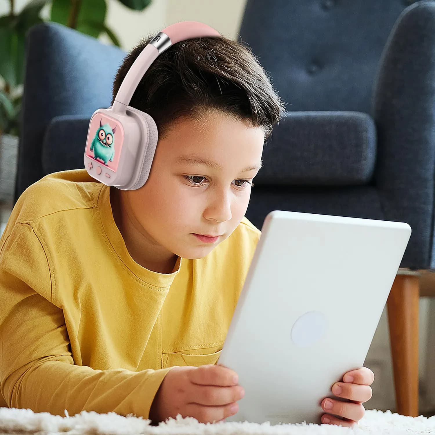 Porodo Kids Bluetooth Headphones Soundtec Yotowave - Wireless, Pink — Pink 2