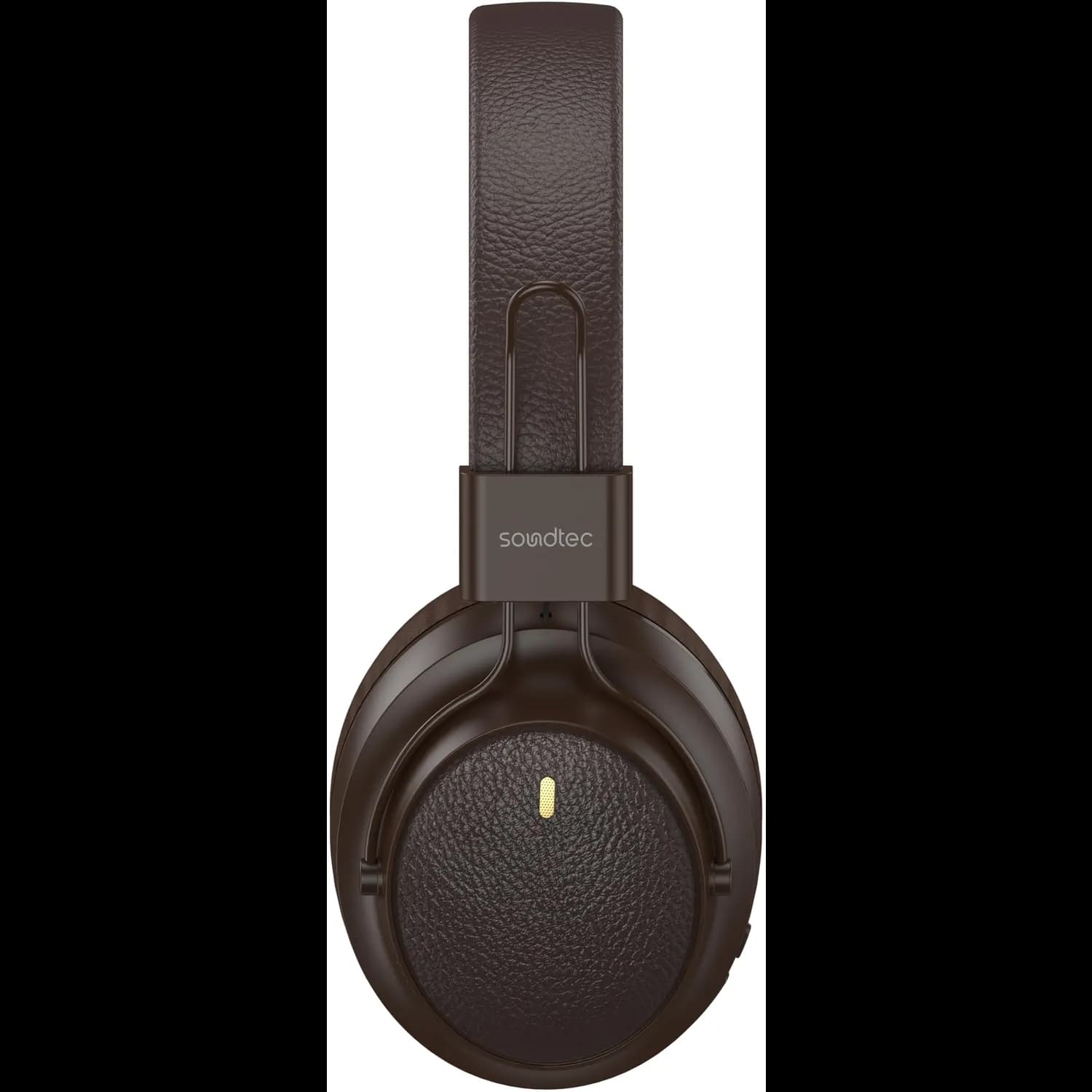 Porodo Headphones Soundtec - Leather Finish, Brown 3