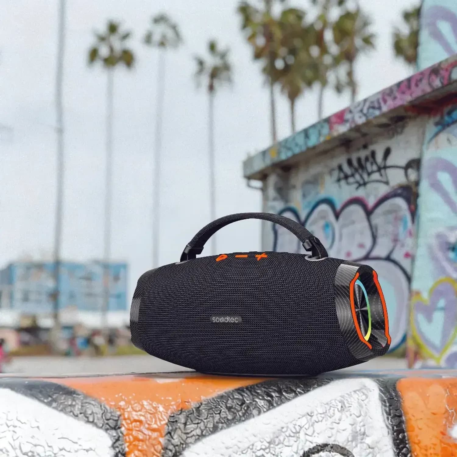 Porodo Speaker Soundtec - 60W RMS, 6000mAh Battery, Black 3