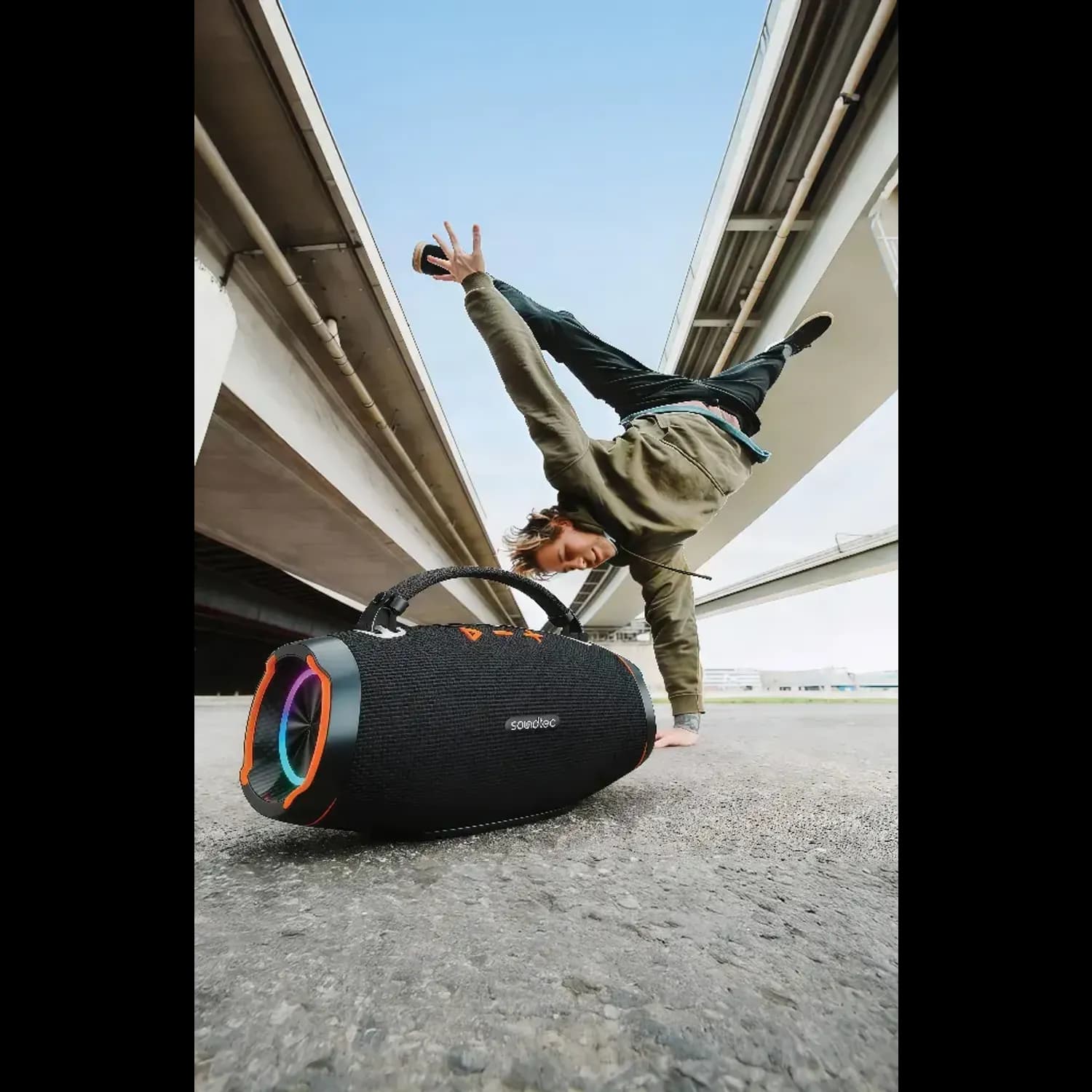 Porodo Speaker Soundtec - 60W RMS, 6000mAh Battery, Black 4