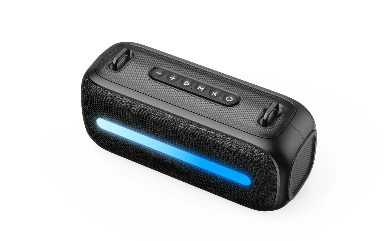 Porodo Soundtec Gala Lite Portable RGB Speaker - Black 3