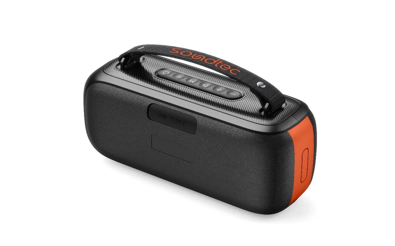 Porodo Soundtec Gala Lite Portable RGB Speaker - Black 4