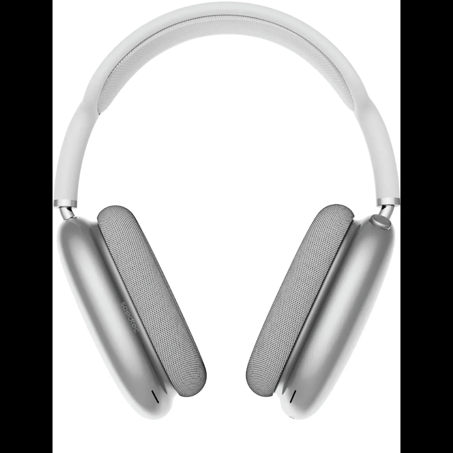 Porodo Headphones Soundtec Silva - Dual Hybrid ANC, Silver — Gray 2