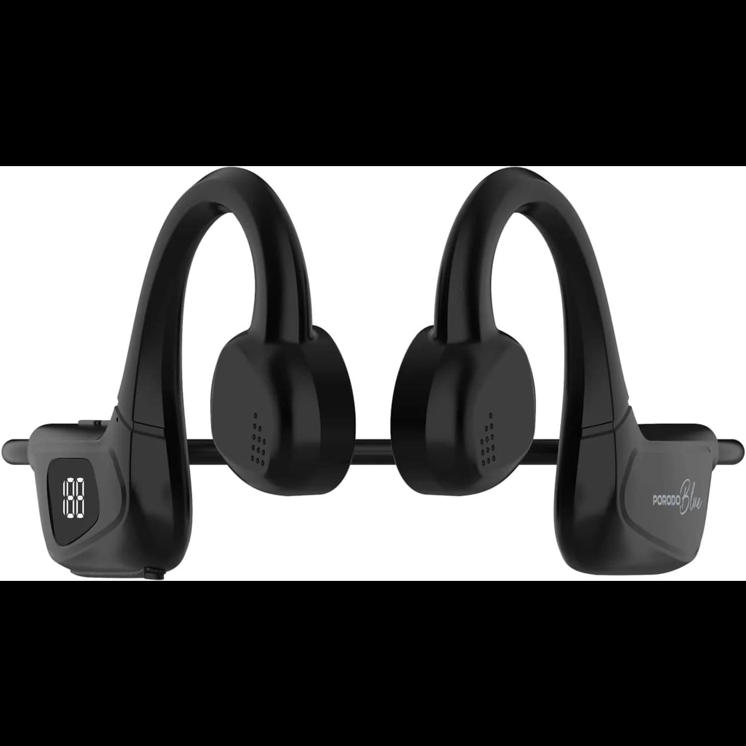 Porodo Bone Conduction Wireless Headset - Bluetooth 5.0, Black 2