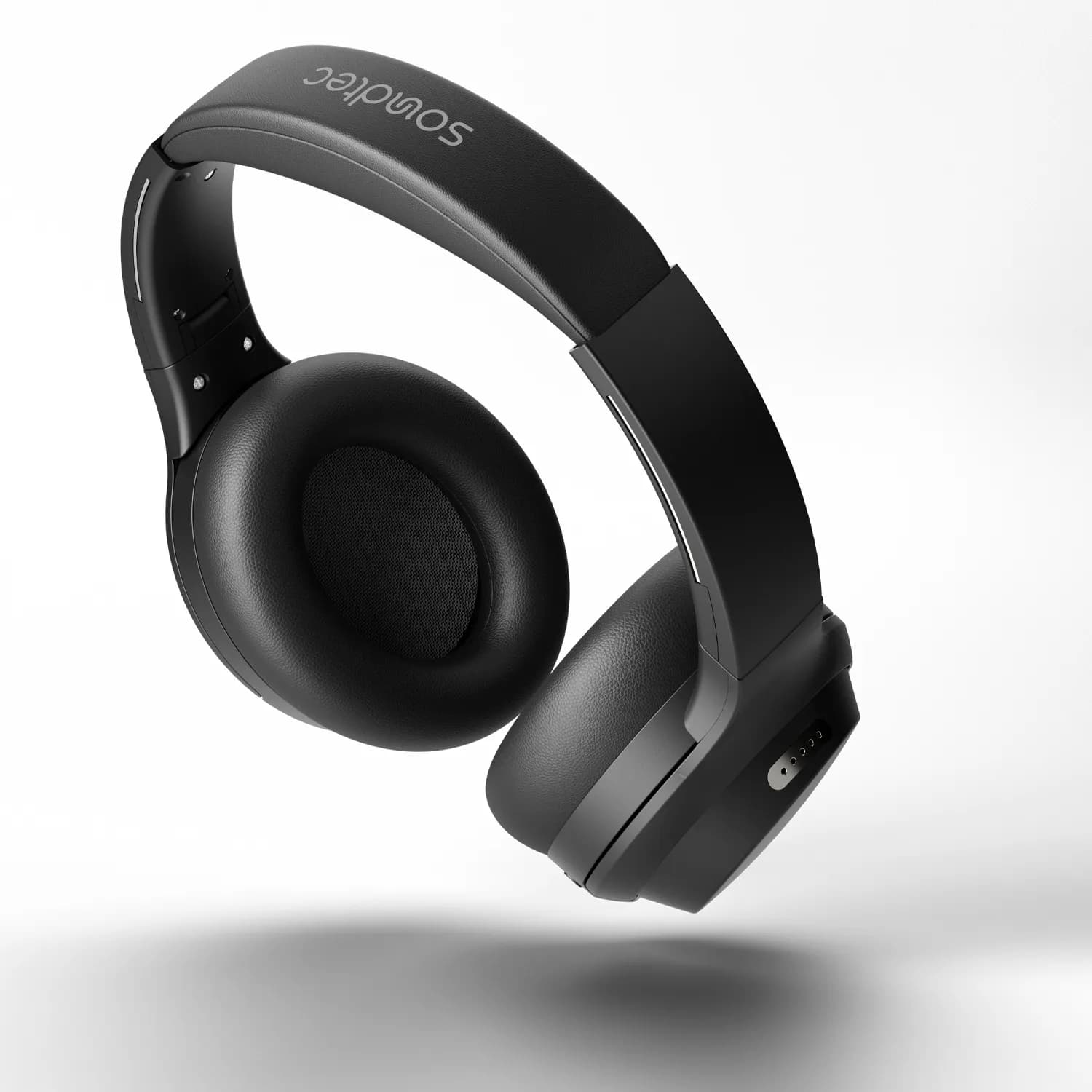 Porodo Soundtec Hush Wireless ANC Headphones - Black 4
