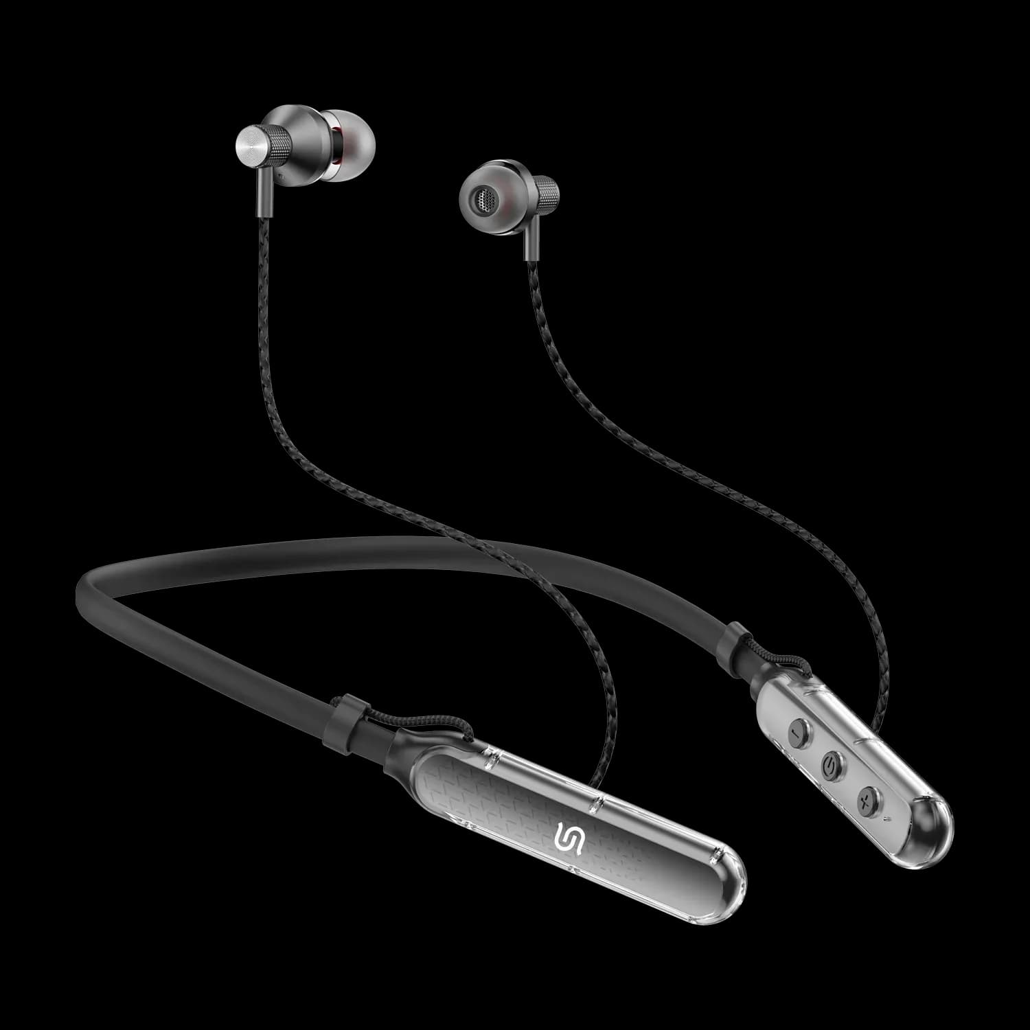 Porodo Neckband Earphone SV Pro - ENC, Black 1 Porodo Neckband Earphone SV Pro - ENC, Black 1