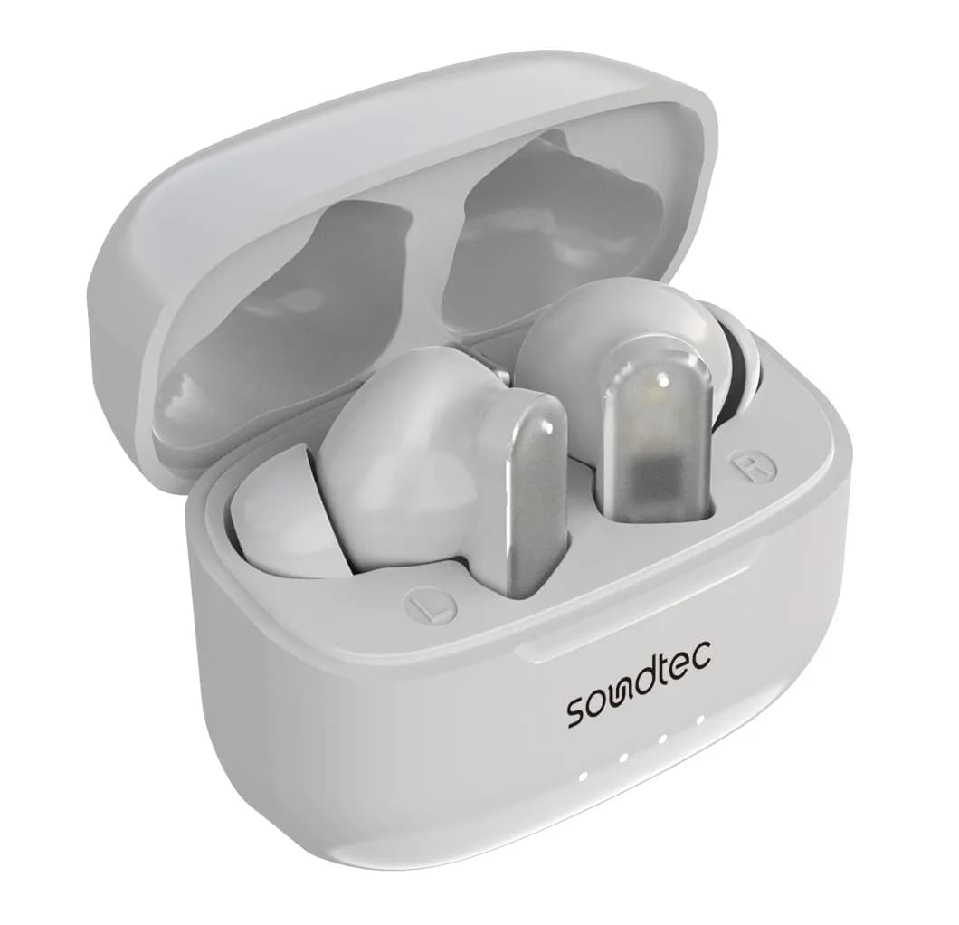Porodo Soundtec ANC & ENC TWS with Transparent Earbuds - White 2