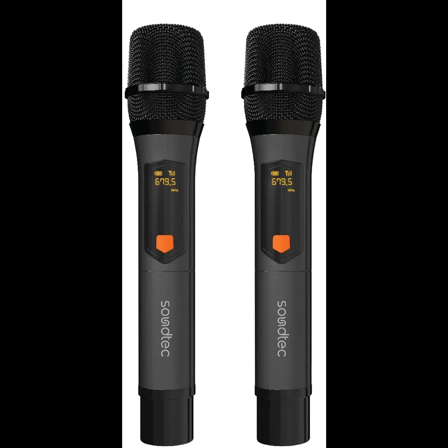 Porodo Wireless Microphone Soundtec Duo - Aluminum, Black 3