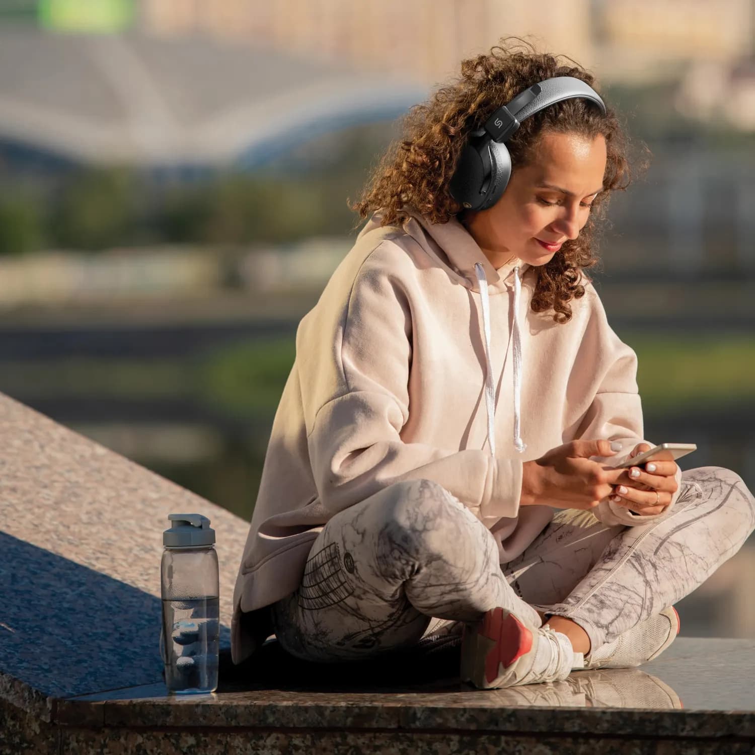 Porodo Wireless Headphones Onyx Sonic - Bluetooth 5.4, Hi-Res Audio, Black — Onyx Black 2