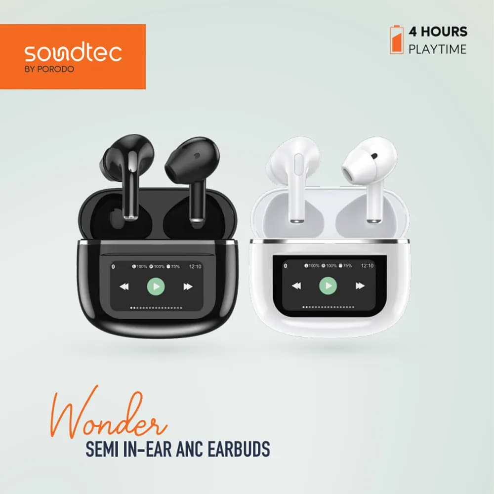 Porodo Soundtec Wonder Semi In-Ear ANC Earbuds 2