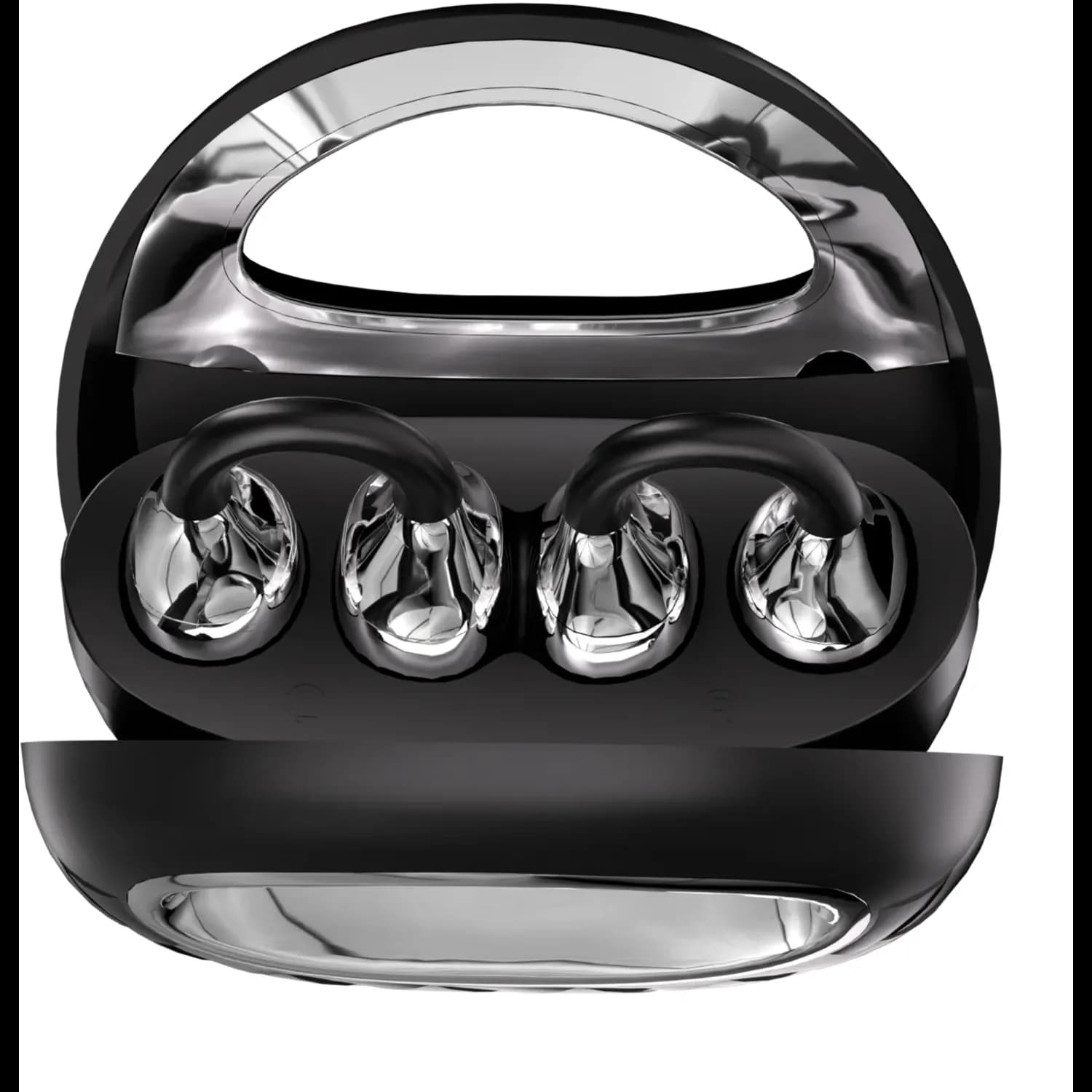 Porodo Wireless Earbuds Vogue - Open-Ear, Touch Control, Black 2