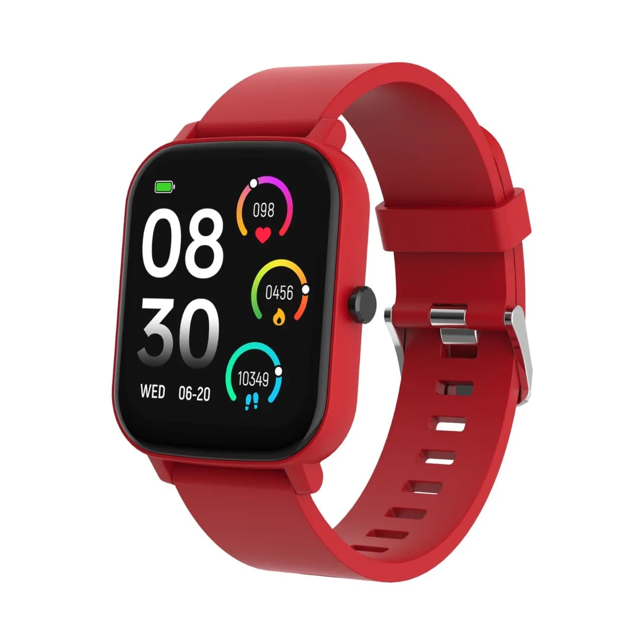 Porodo Endura Fit Smart Watch with 1.80" HD Display — Red 3