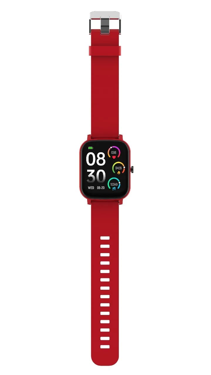 Porodo Endura Fit Smart Watch with 1.80" HD Display — Red 4