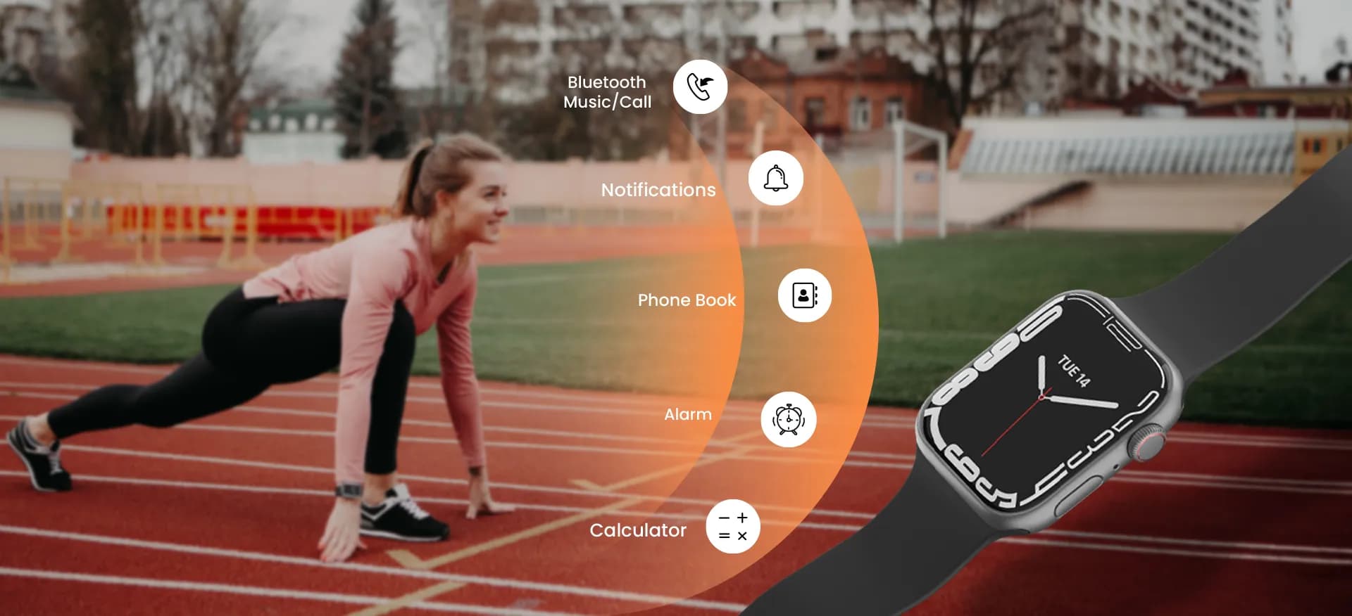 Porodo Smart Watch Series 8   Fitness Tracker with Heart Rate Monitor — Green 4