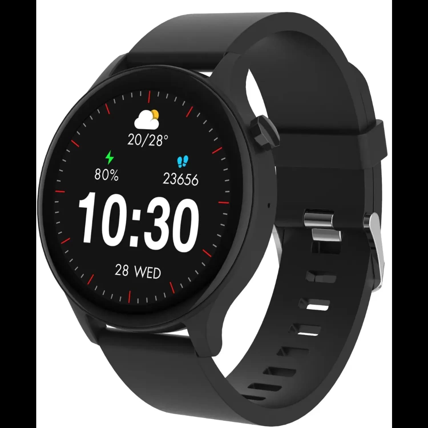 Porodo Smart Watch Essential Pulse - 1.38" HD, Black 3