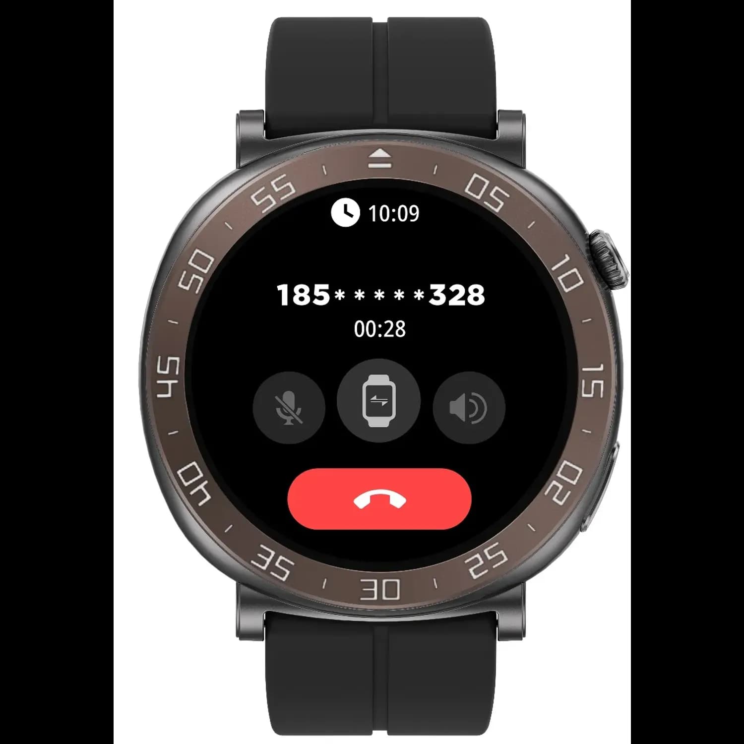 Porodo Smart Watch - 1.43" Display, Black/Blue 3
