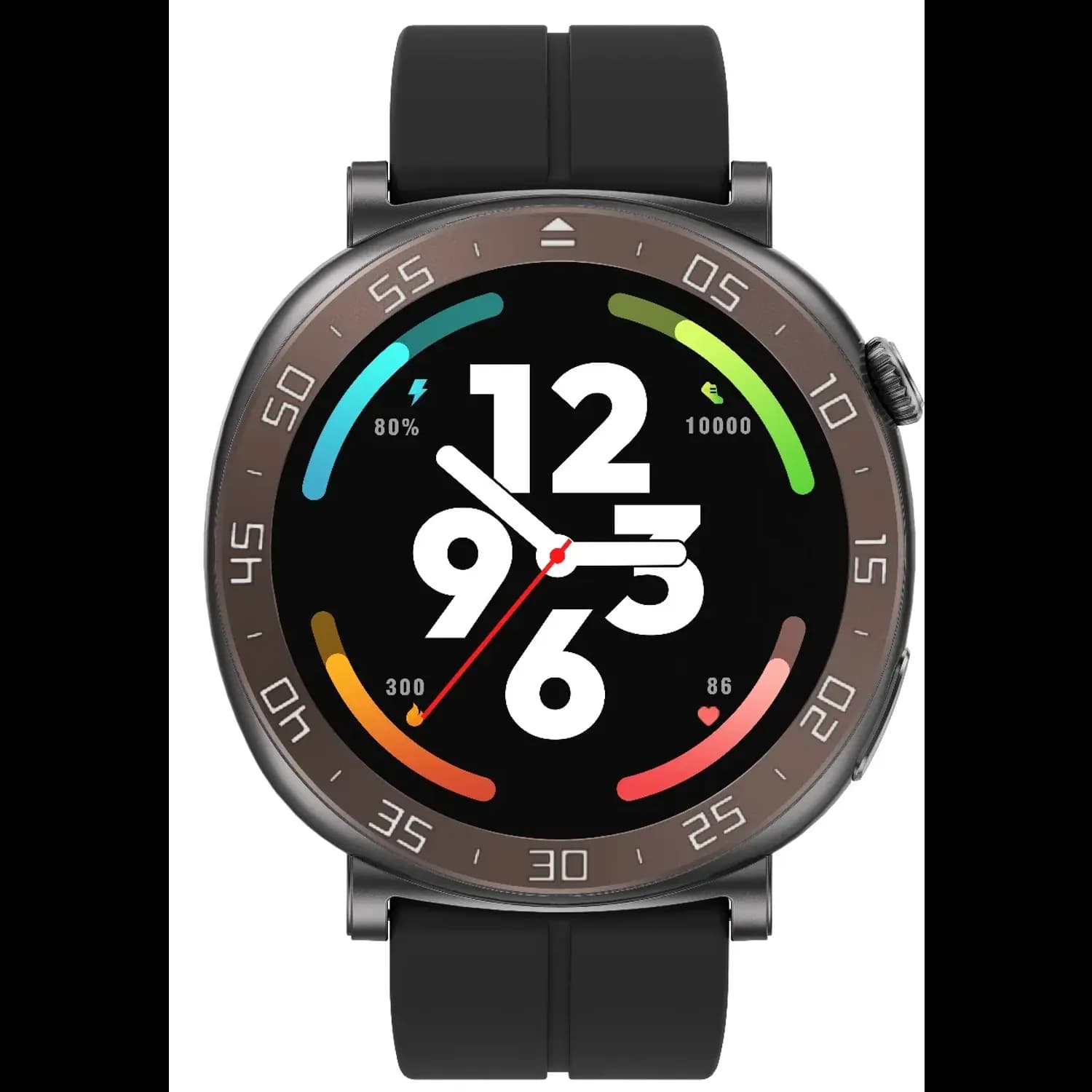 Porodo Smart Watch - 1.43" Display, Black/Blue 4