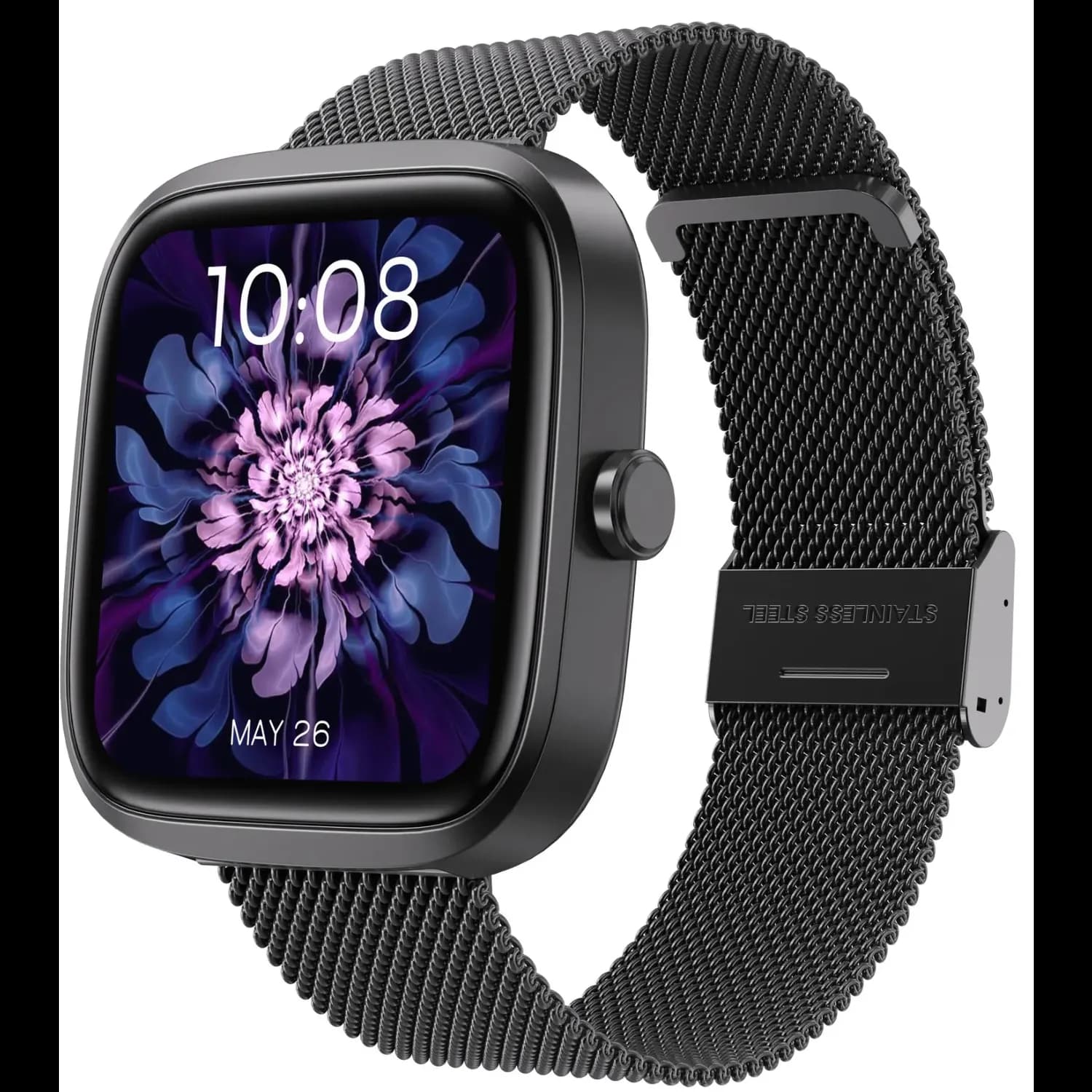 Porodo Smartwatch - 1.72” HD Display, Black Mesh 1 Porodo Smartwatch - 1.72” HD Display, Black Mesh 1