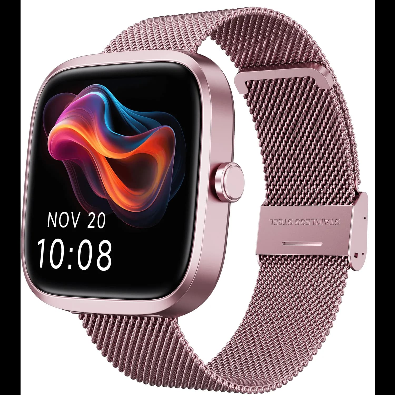 Porodo Smartwatch SKWER - 1.72” HD Display, Pink 3