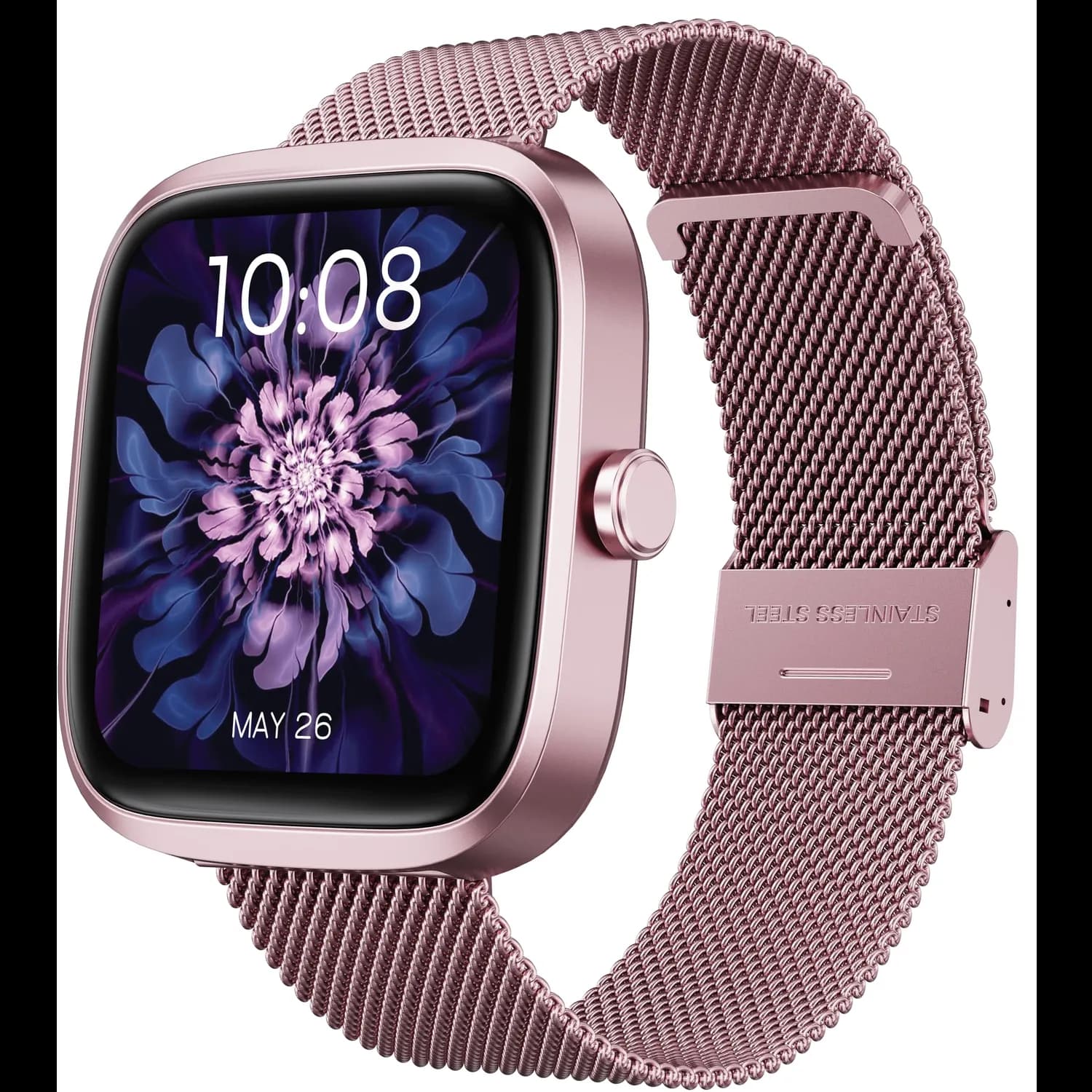 Porodo Smartwatch SKWER - 1.72” HD Display, Pink 1 Porodo Smartwatch SKWER - 1.72” HD Display, Pink 1