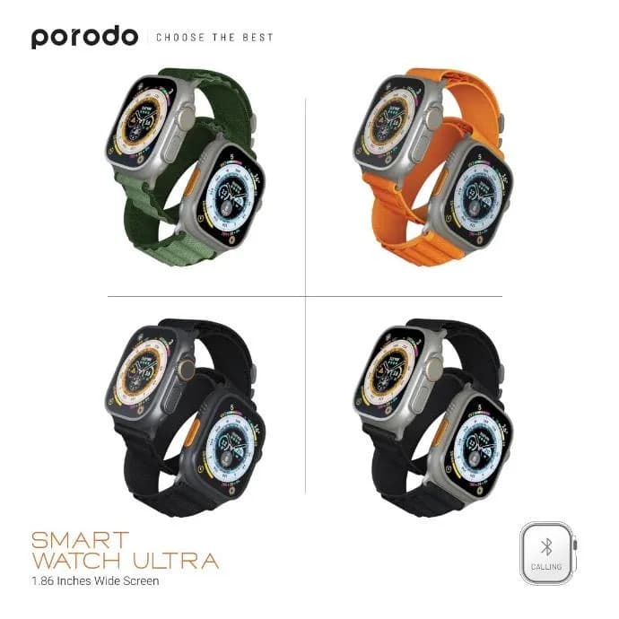 Porodo Ultra Titanium Smart Watch 1.86" Wide Screen 2