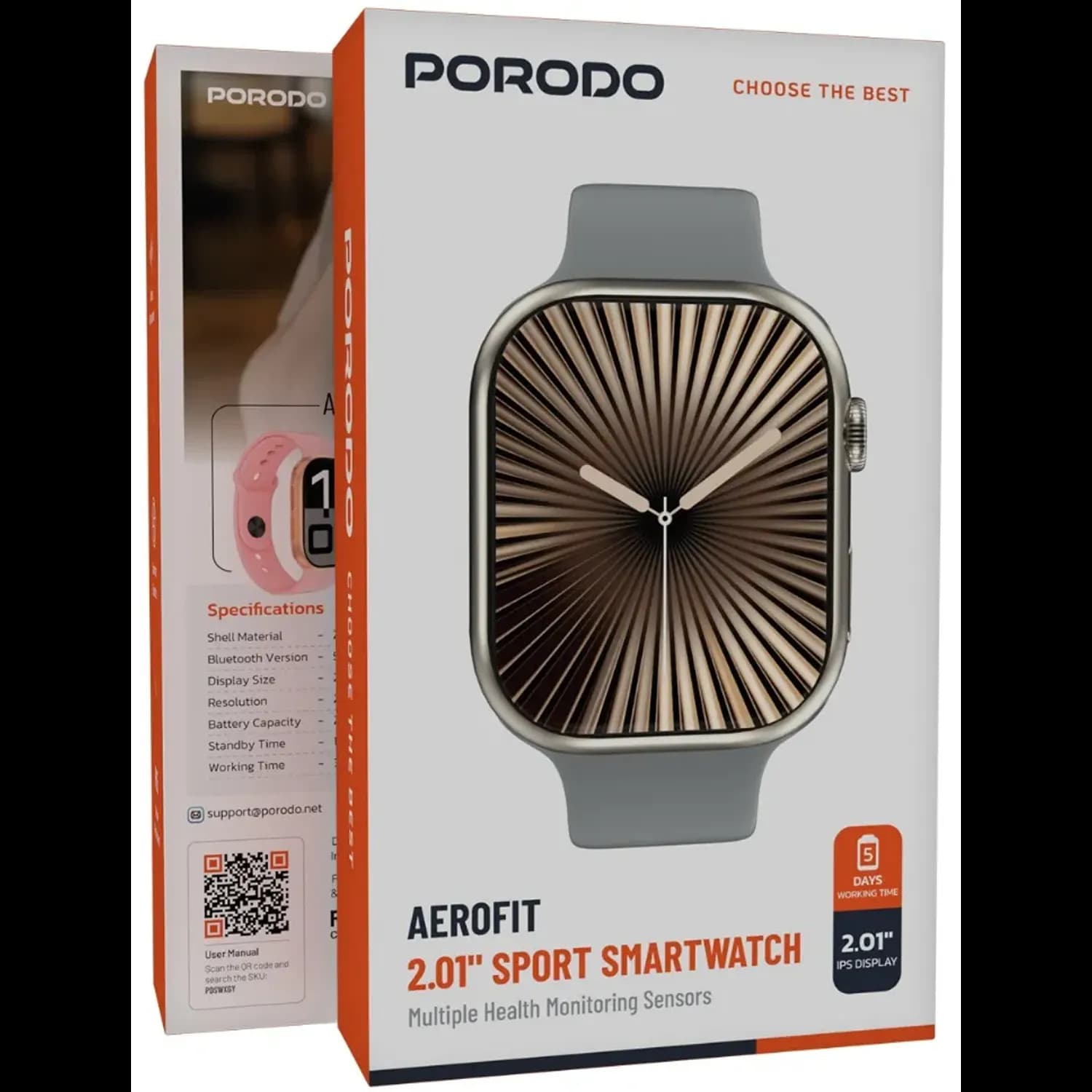 Levelo Smart Watch Glass - ArmorX HD Clear, Gray 2