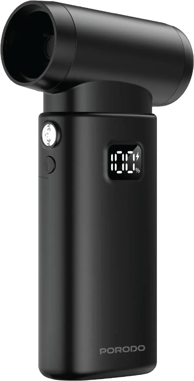 Porodo Lifestyle Powermax Turbo Blower Fan with LED Light - Black 3