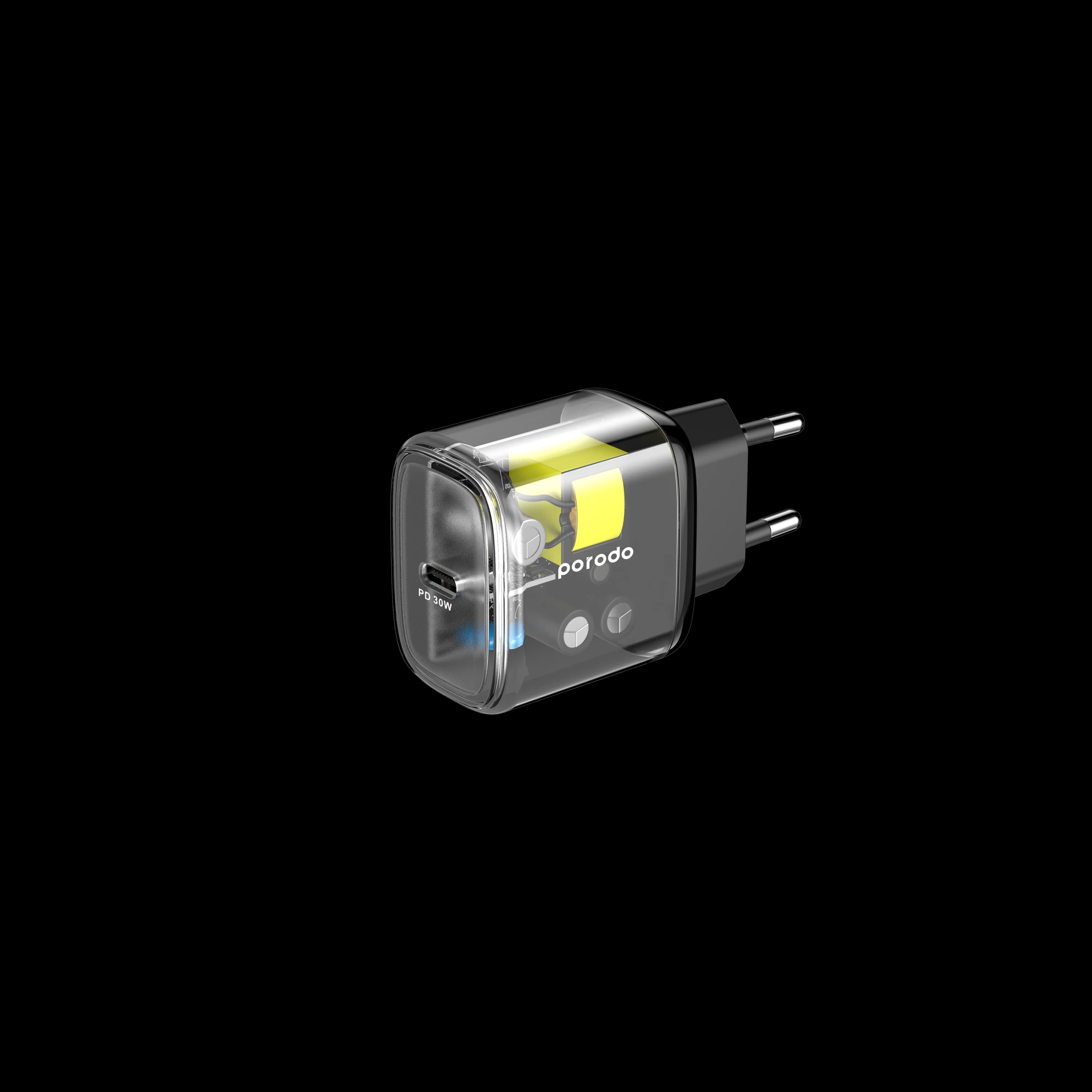 Porodo PD 30W Quick Charger EU - Black 1 Porodo PD 30W Quick Charger EU - Black 1