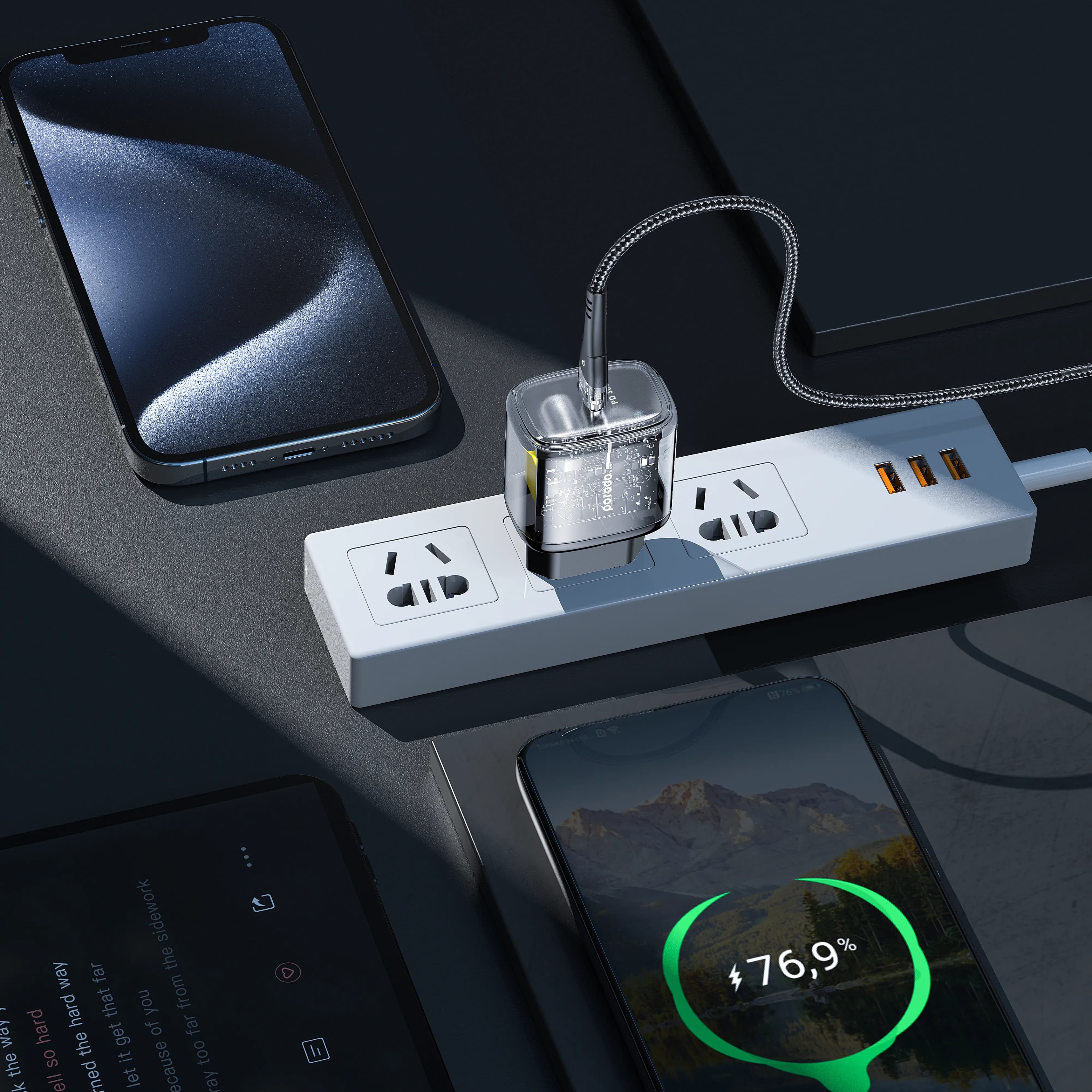 Porodo PD 30W Quick Charger EU - Black 3