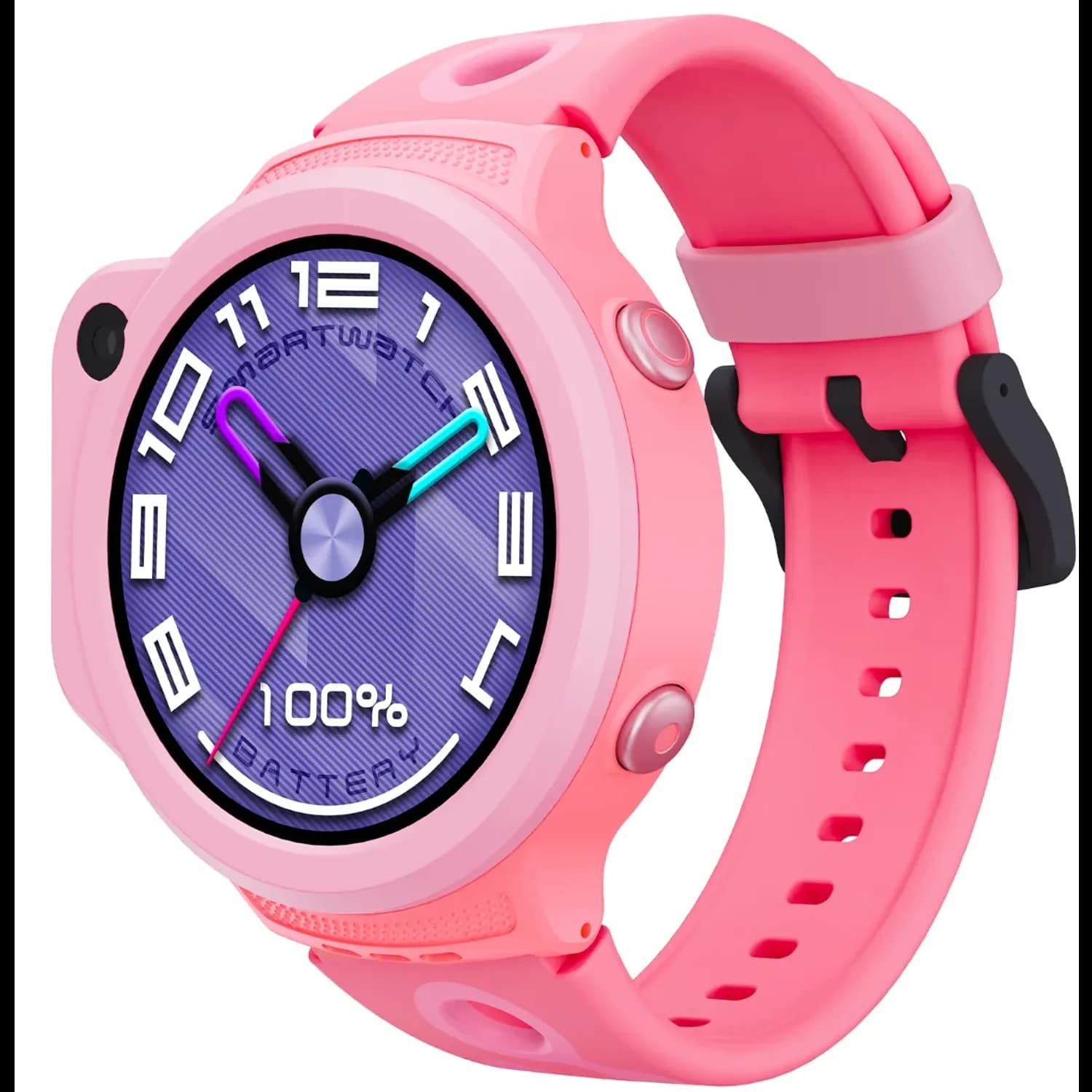 Porodo Kids Smart Watch - IP67 Water Resistant, Pink — Blue 2