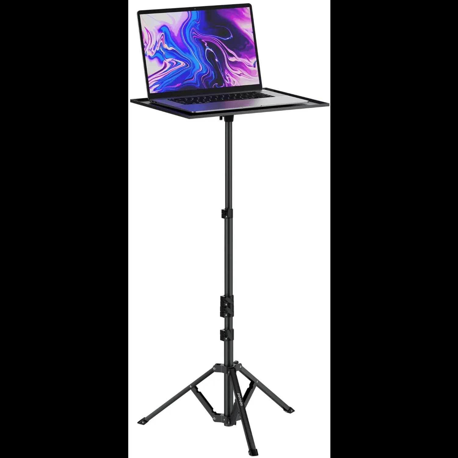 Porodo Laptop & Projector Stand - Multi-Function, Black 1 Porodo Laptop & Projector Stand - Multi-Function, Black 1