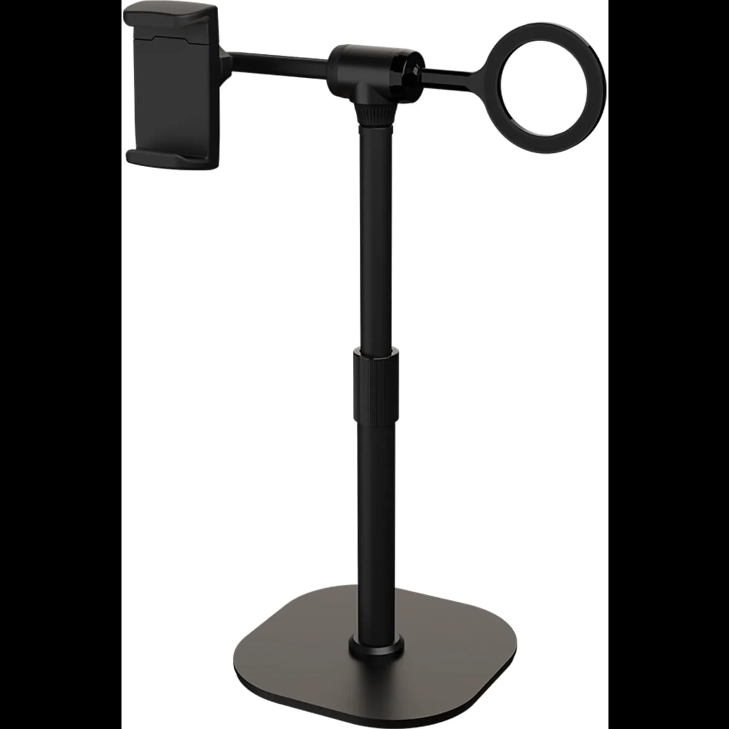 Porodo Dual Phone Holder - 360° Rotating, Magnetic Clip, Black 5