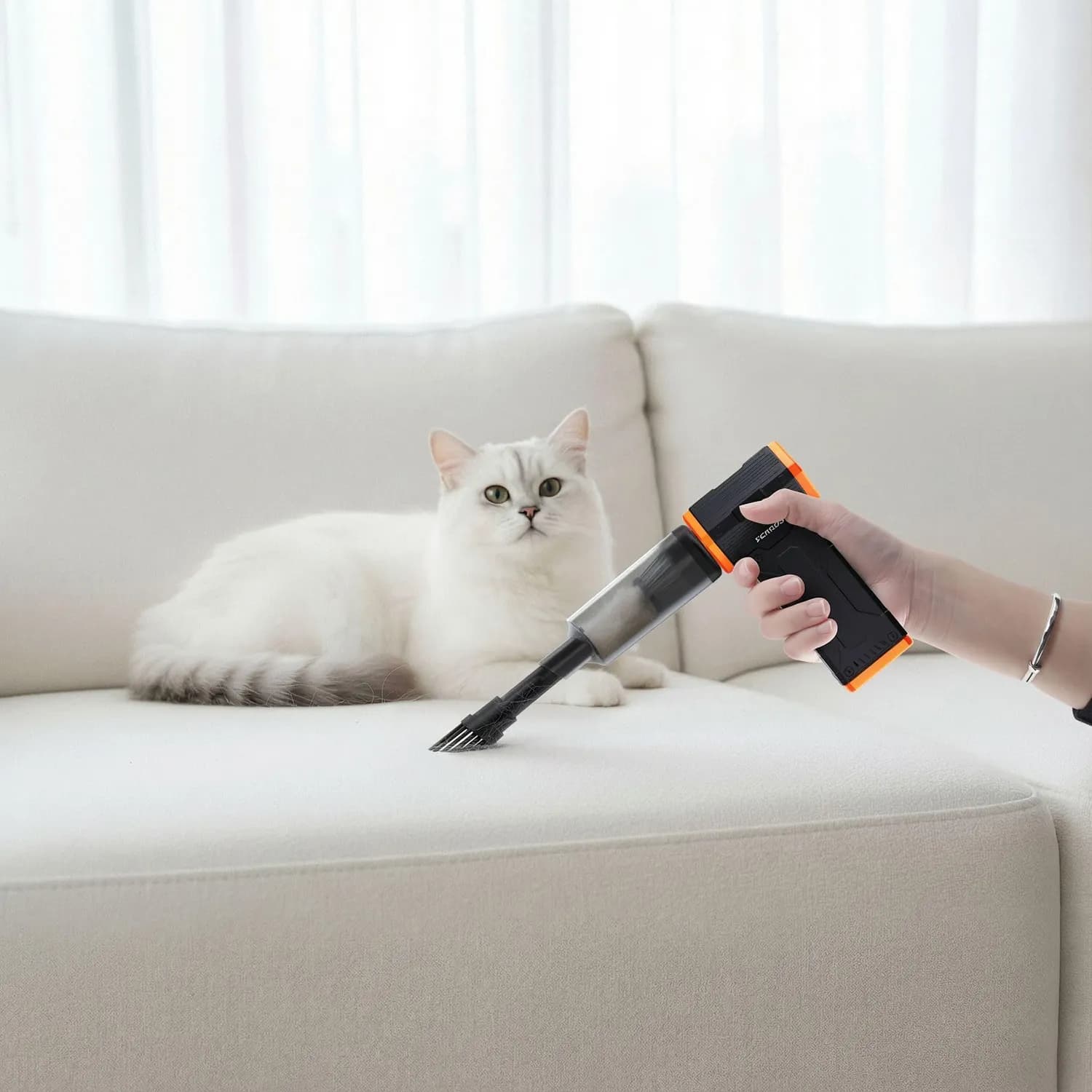 Porodo Cordless Air Duster & Vacuum Cleaner - 2-in-1, 150W, Black 2