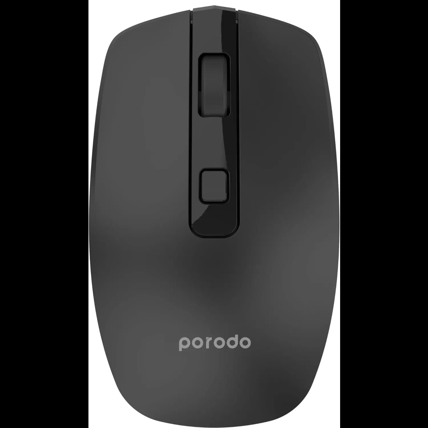Porodo Wireless Mouse - Dual Mode 1600 DPI, White — Black 1 Porodo Wireless Mouse - Dual Mode 1600 DPI, White — Black 1