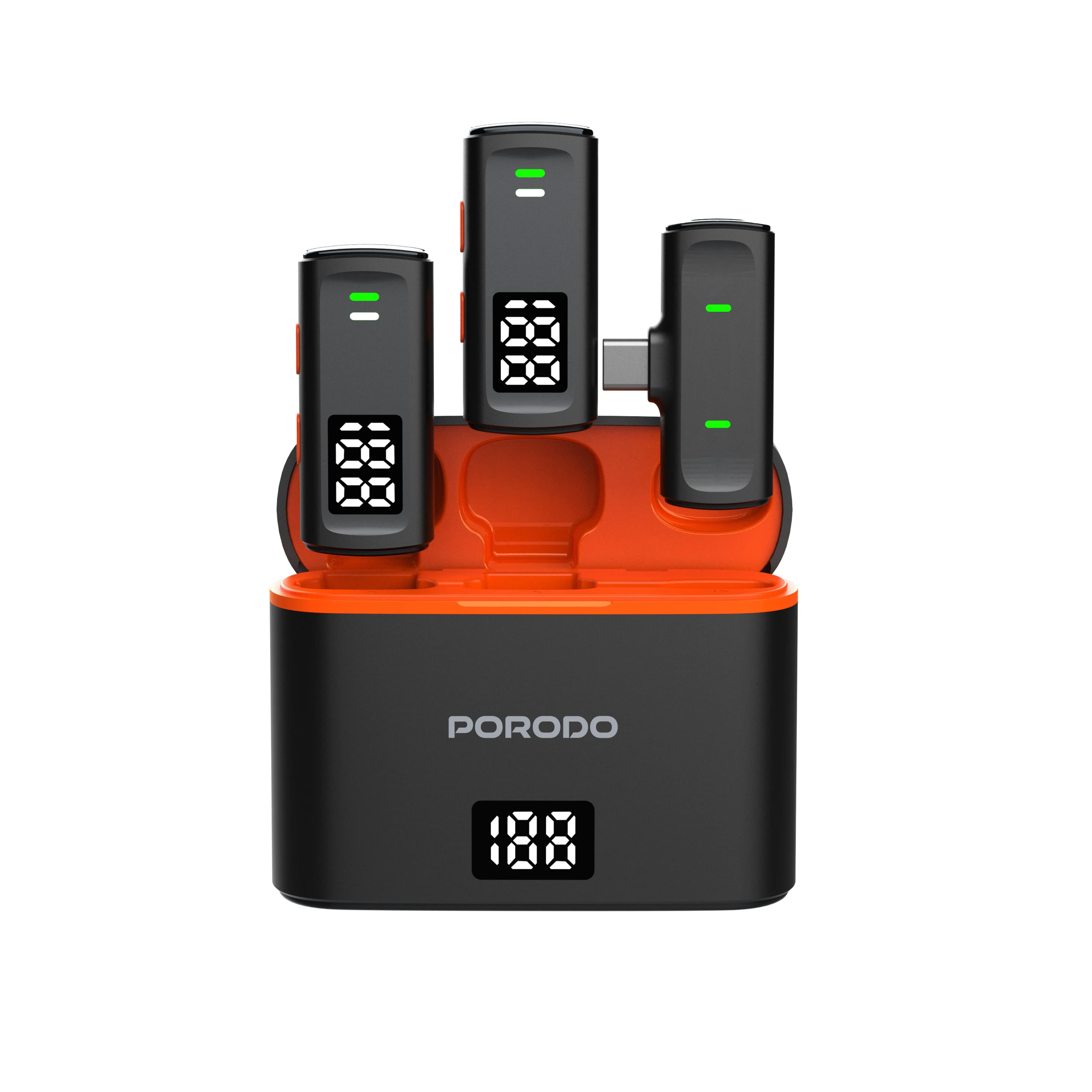 Porodo Lavalier Microphones Type-C Connector with Lightning Adapter 1 Porodo Lavalier Microphones Type-C Connector with Lightning Adapter 1