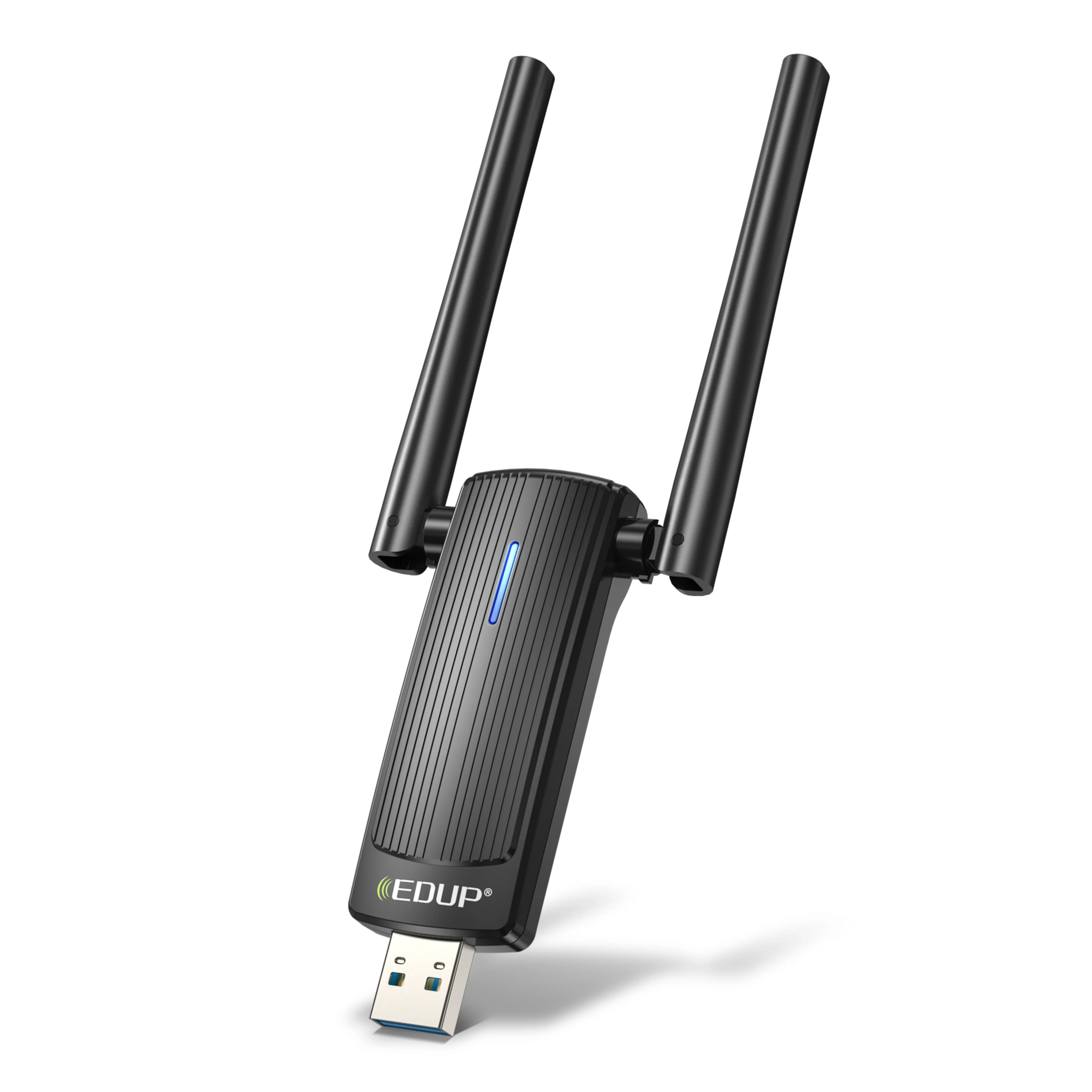 Porodo Dual Band WiFi6 USB Adapter - Black 1 Porodo Dual Band WiFi6 USB Adapter - Black 1