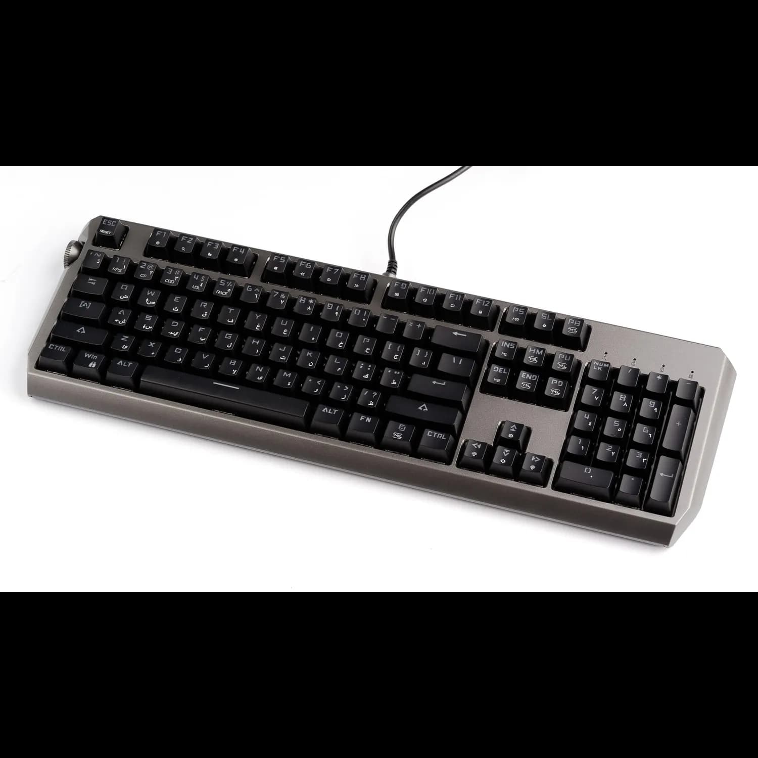 Porodo Mechanical Gaming Keyboard - Gateron Red, Wired, Black 2