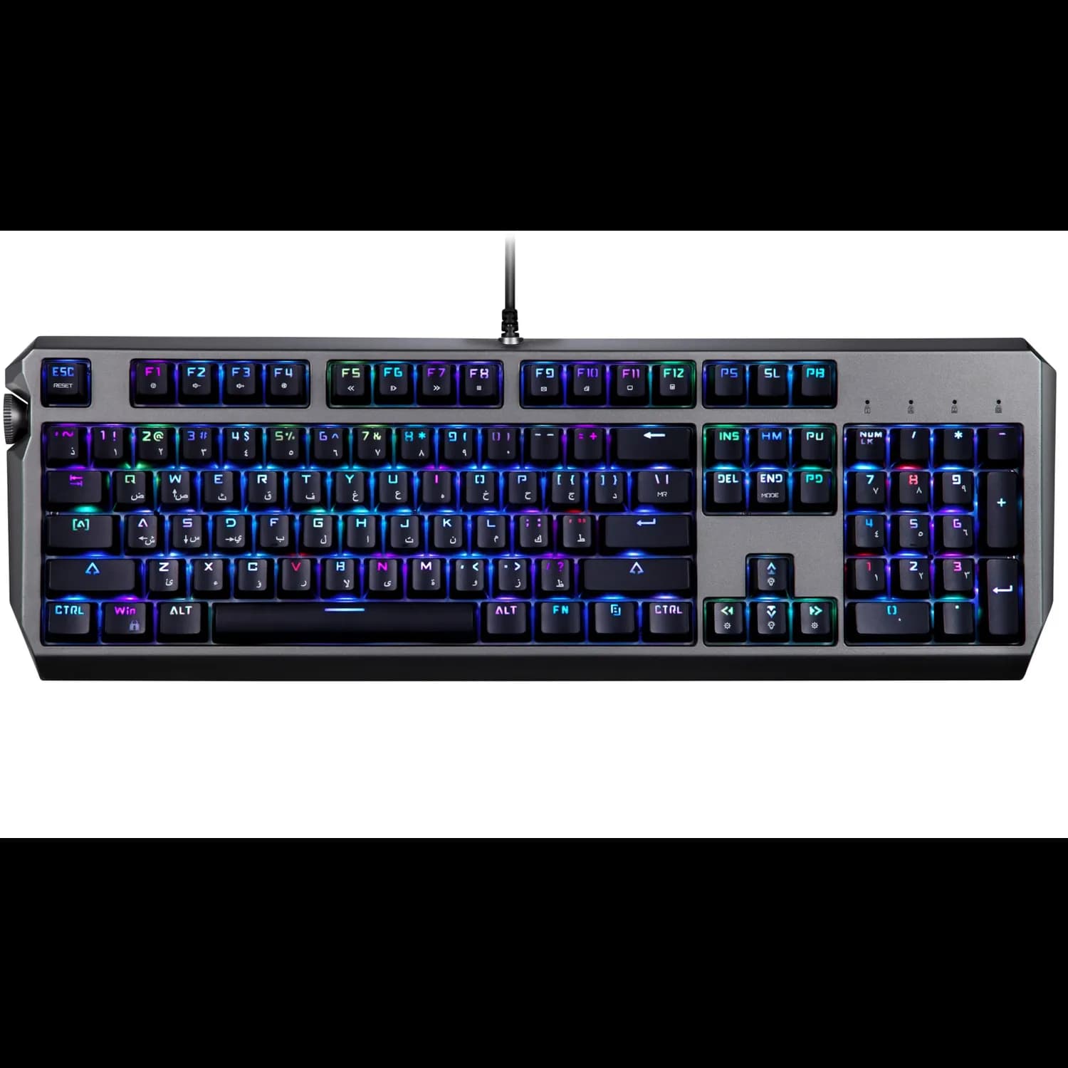 Porodo Mechanical Gaming Keyboard - Gateron Red, Wired, Black 5