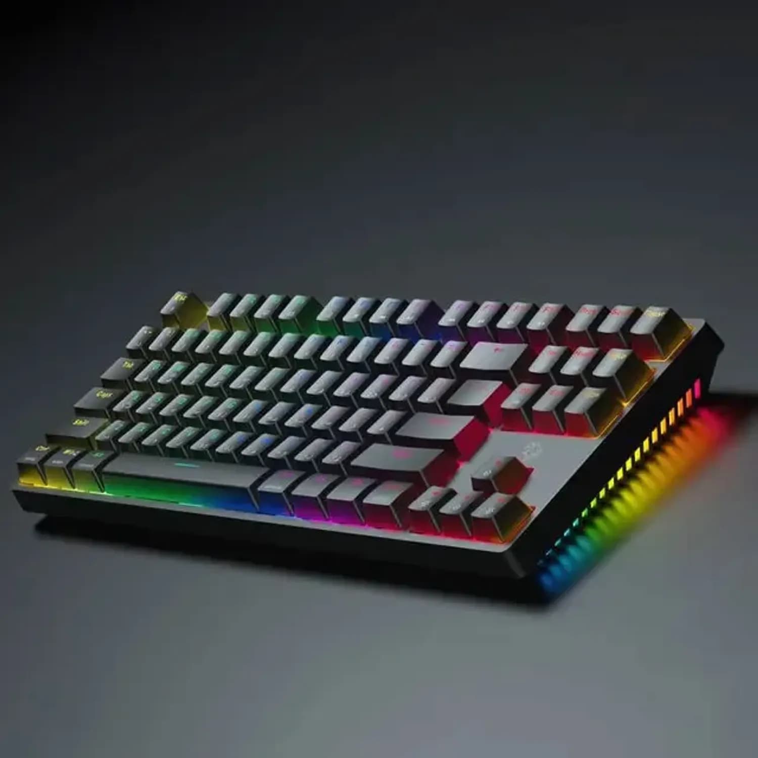Porodo Mechanical Gaming Keyboard - 3-in-1 Wired/2.4G/Bluetooth, Blue Switch 3