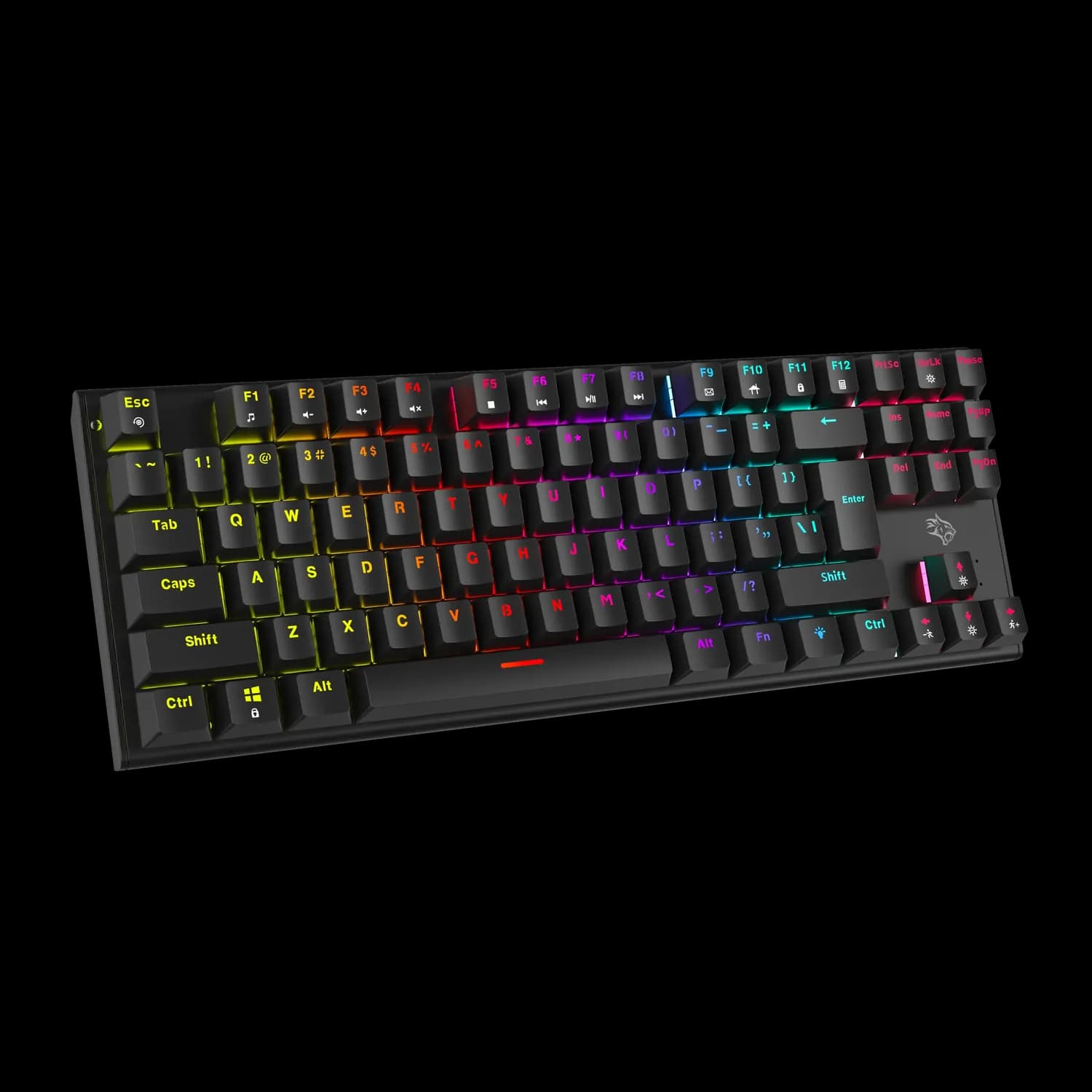 Porodo Mechanical Keyboard - TKL Red Switch, Black 1 Porodo Mechanical Keyboard - TKL Red Switch, Black 1