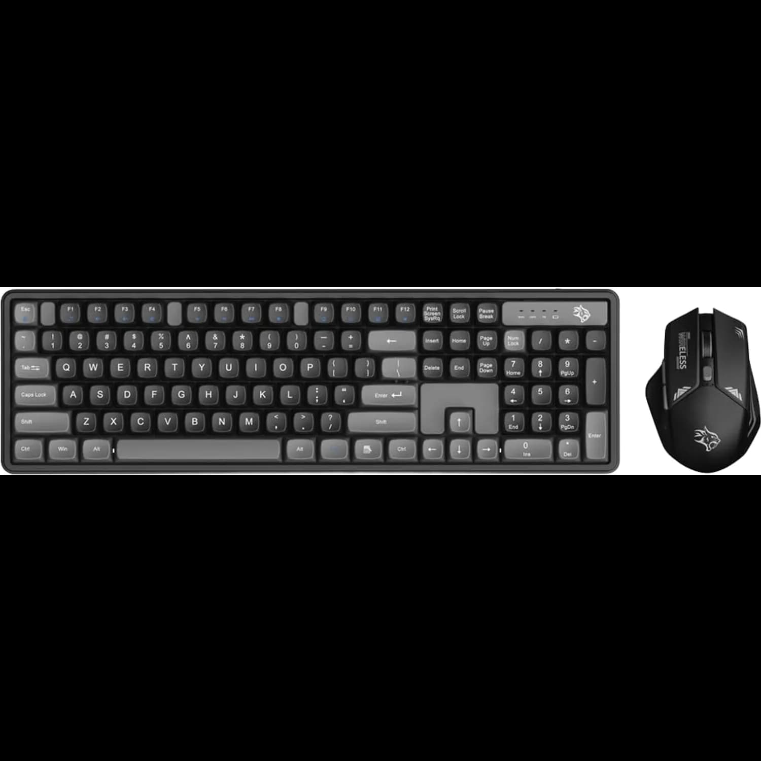 Porodo Wireless Keyboard & Mouse Set - Arabic Keys, Grey 1 Porodo Wireless Keyboard & Mouse Set - Arabic Keys, Grey 1